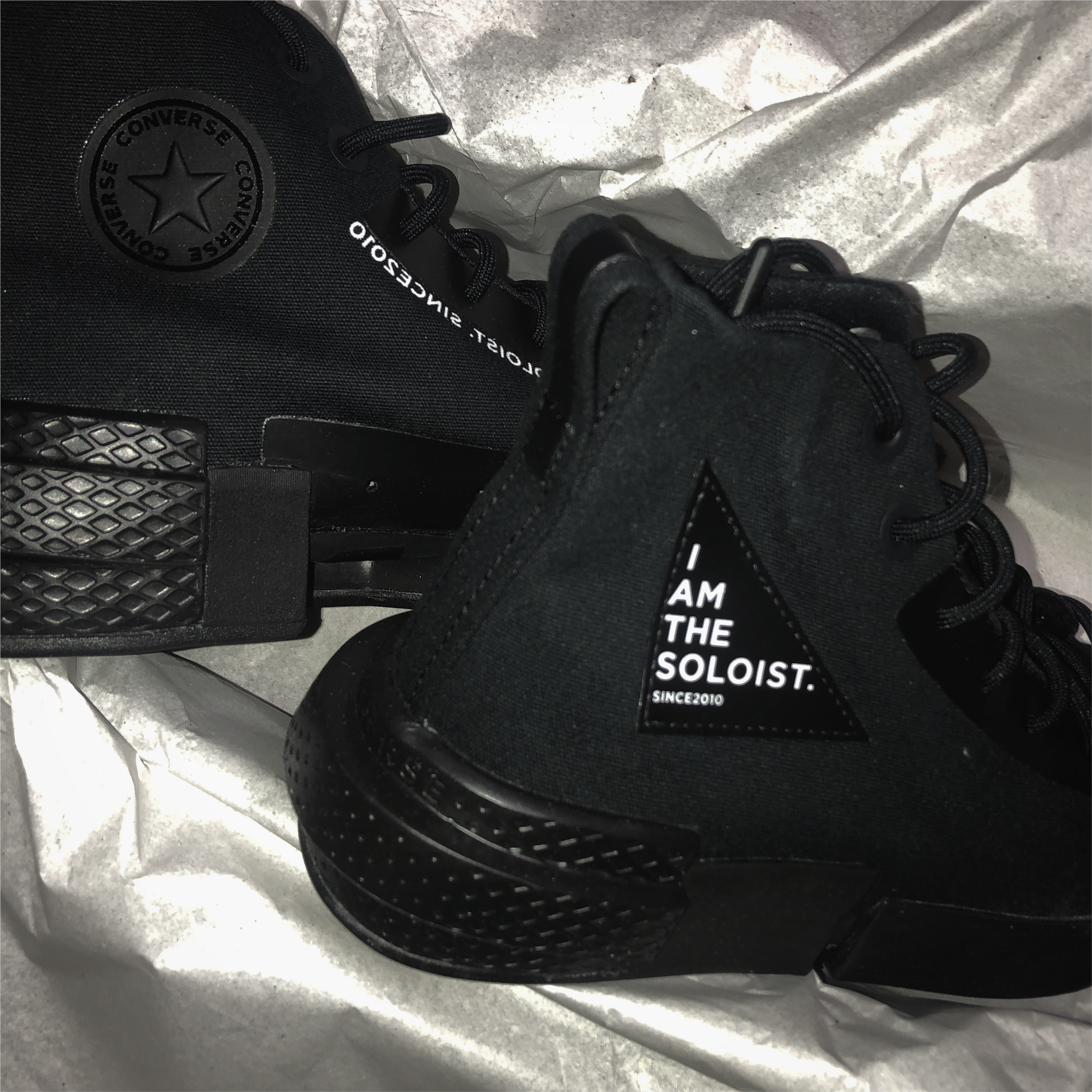 Converse x Takahiromiyashita The Soloist All Star Disrupt CX Hi Black 착용 스타일