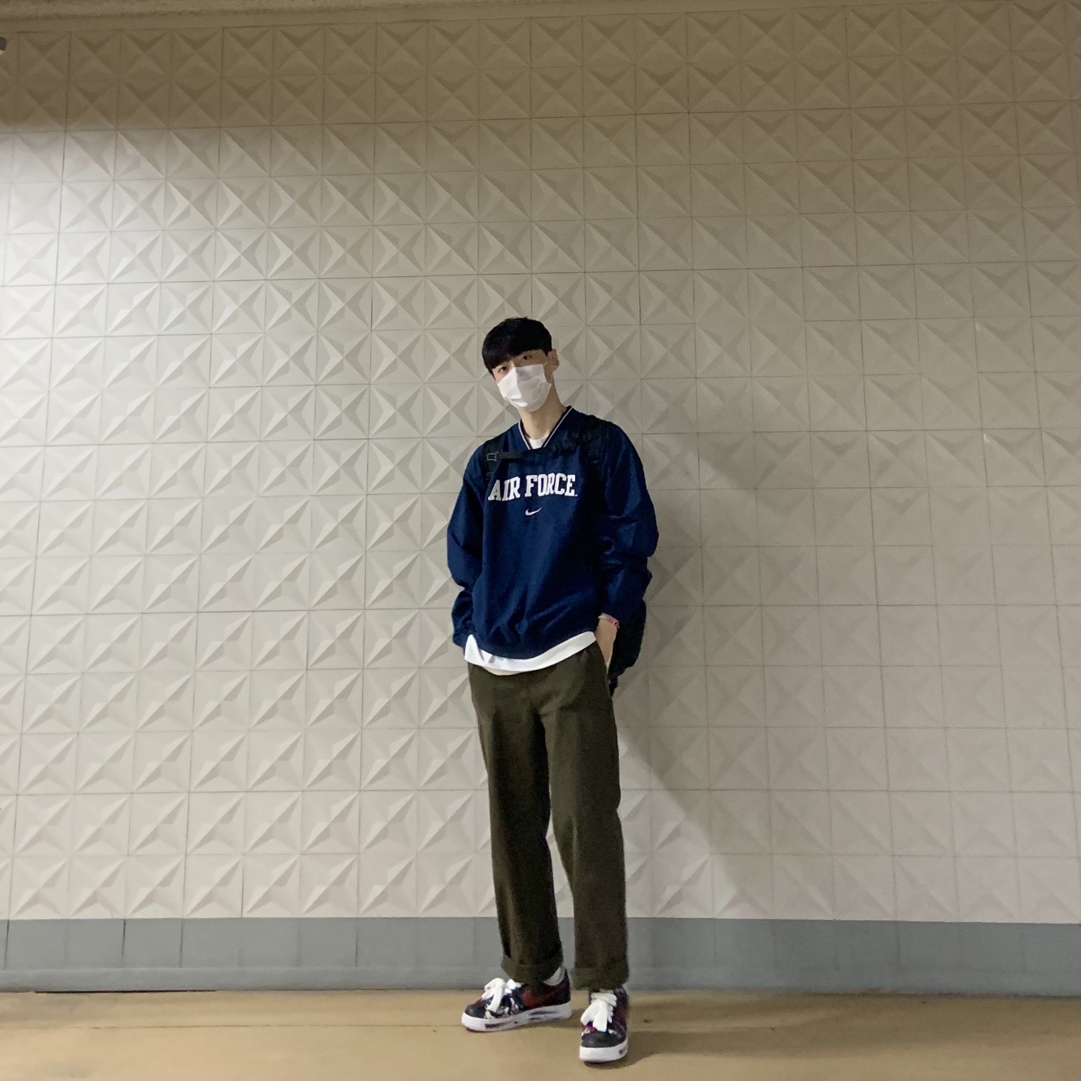 Nike x Peaceminusone Air Force 1 Low Para-Noise 착용 스타일