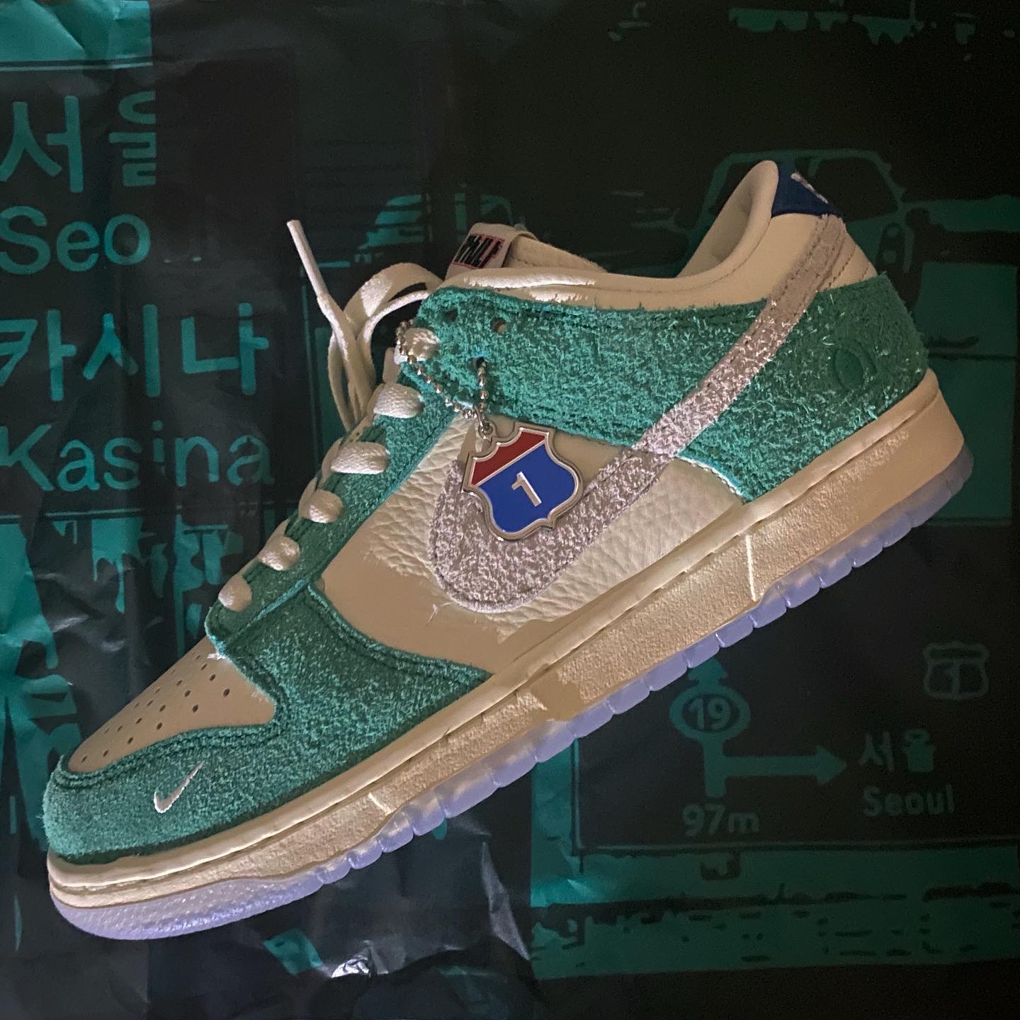 Nike x Kasina Dunk Low Road Sign - Kasina Exclusive 착용 스타일