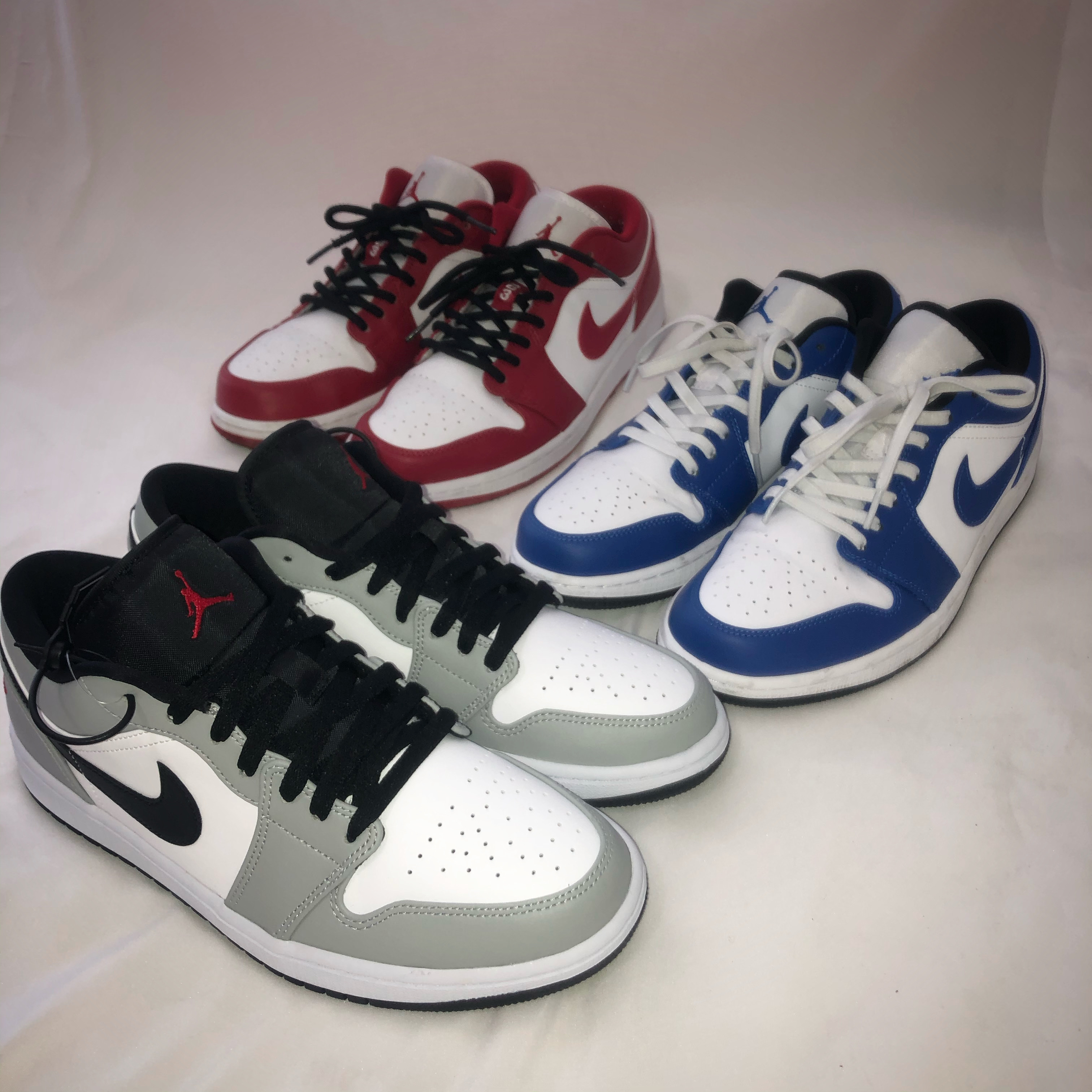 Jordan 1 Low Light Smoke Grey, Jordan 1 Low Gym Red White 착용 스타일