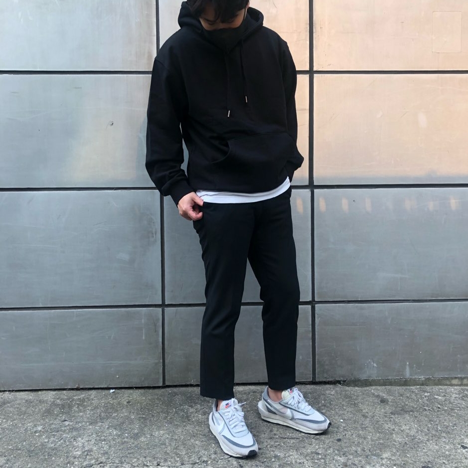 Nike x Sacai LDWaffle Summit White 착용 스타일