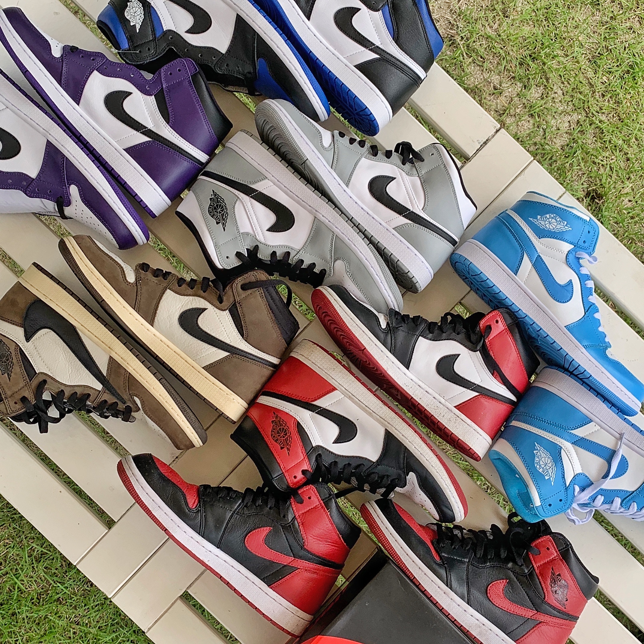 Jordan 1 Retro High OG Black Toe 2016, Jordan 1 Retro High OG Bred Banned 2016 ์ฐฉ์ฉ ์คํ์ผ