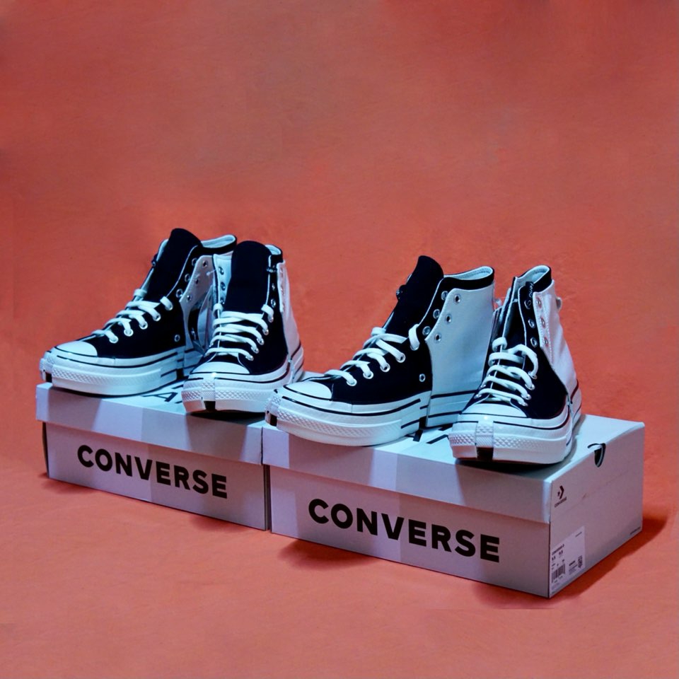 Converse x Feng Chen Wang Chuck 70 2-in-1 Natural Ivory Black 착용 스타일 - 4