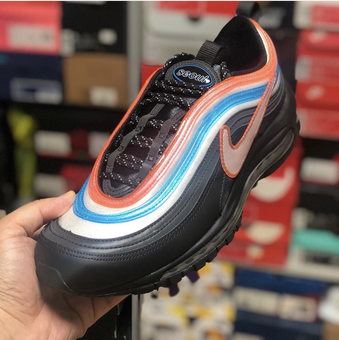 Nike Air Max 97 Neon Seoul 착용 스타일
