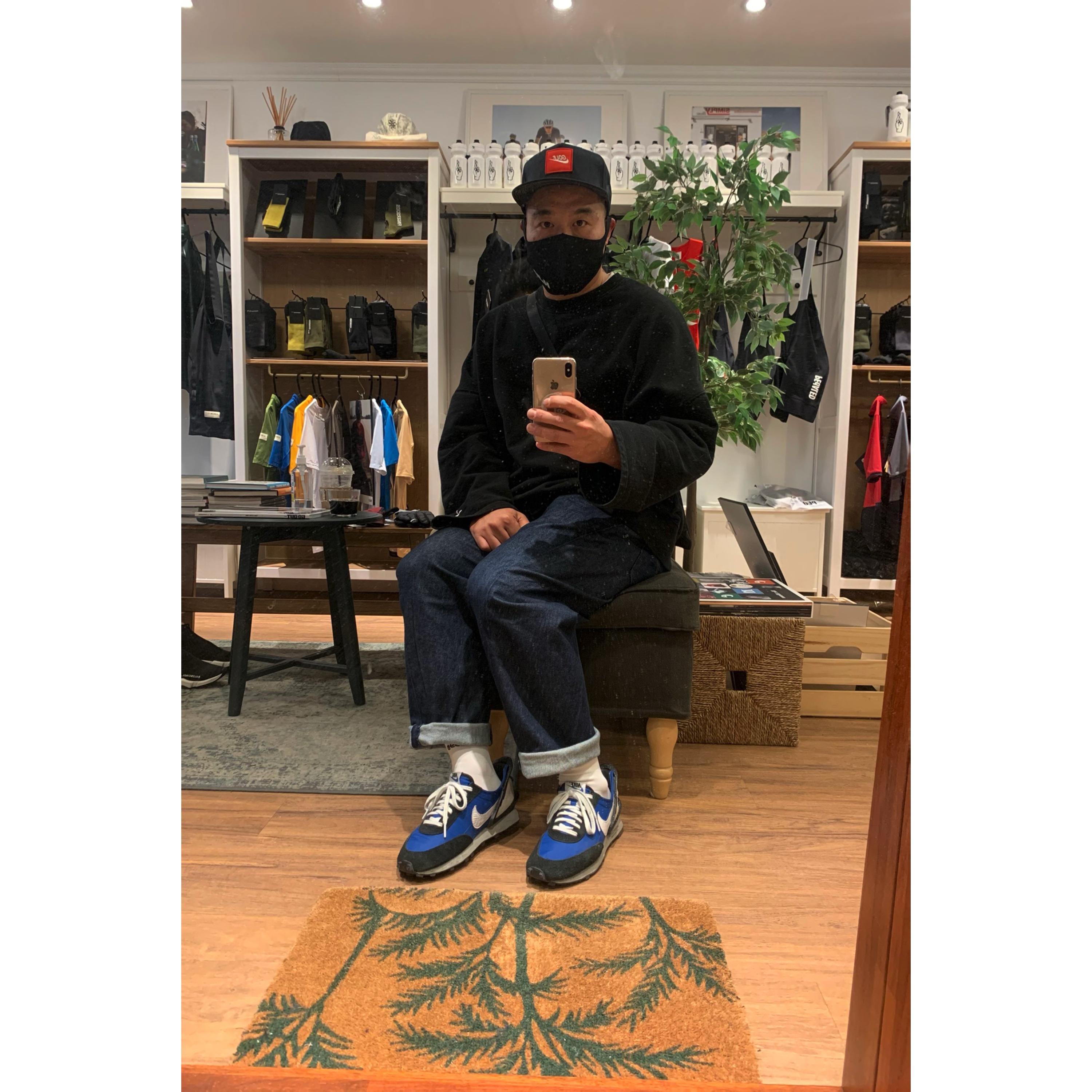 Nike x Undercover Daybreak Blue Jay 착용 스타일