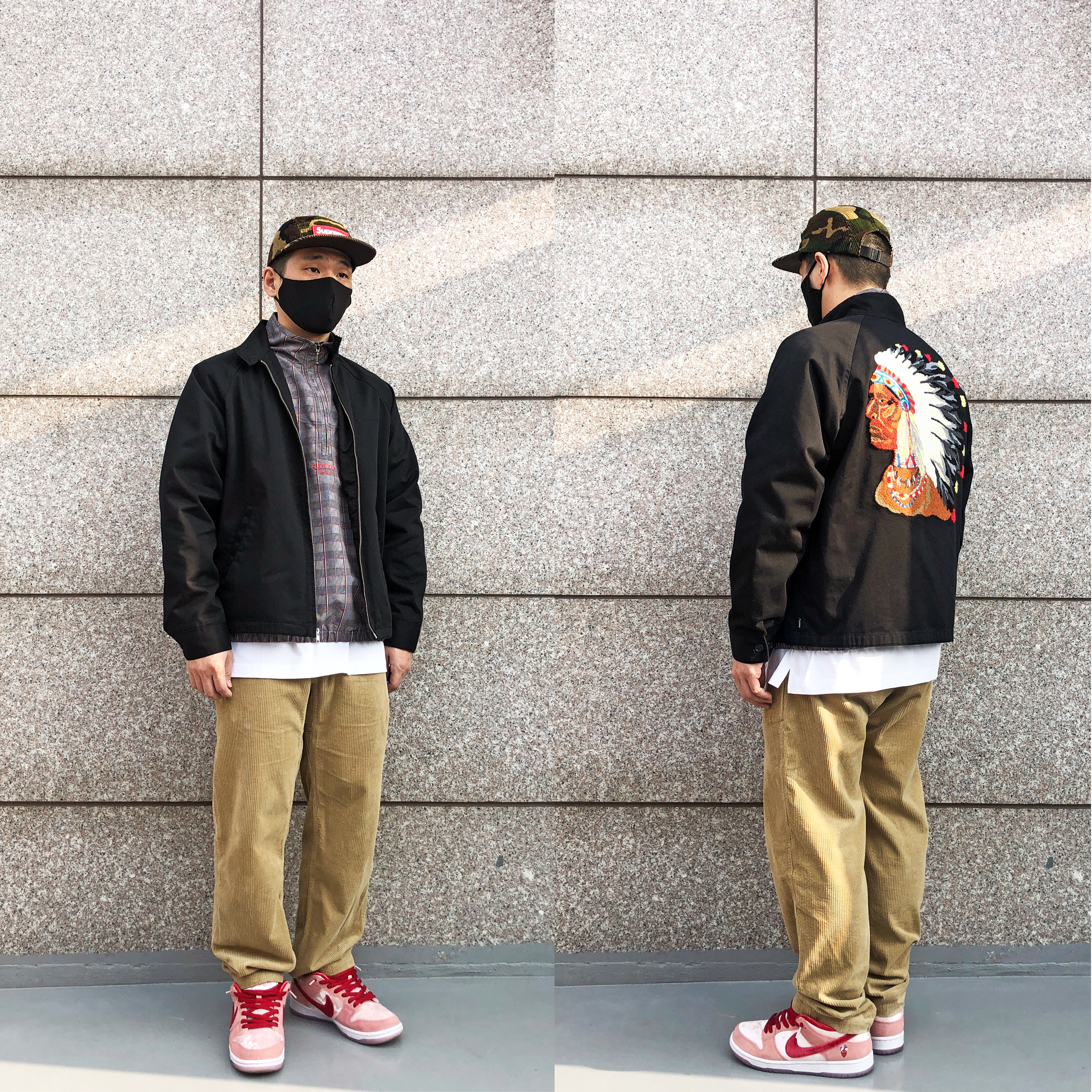 Nike x StrangeLove SB Dunk Low Pink (Regular Box) 착용 스타일