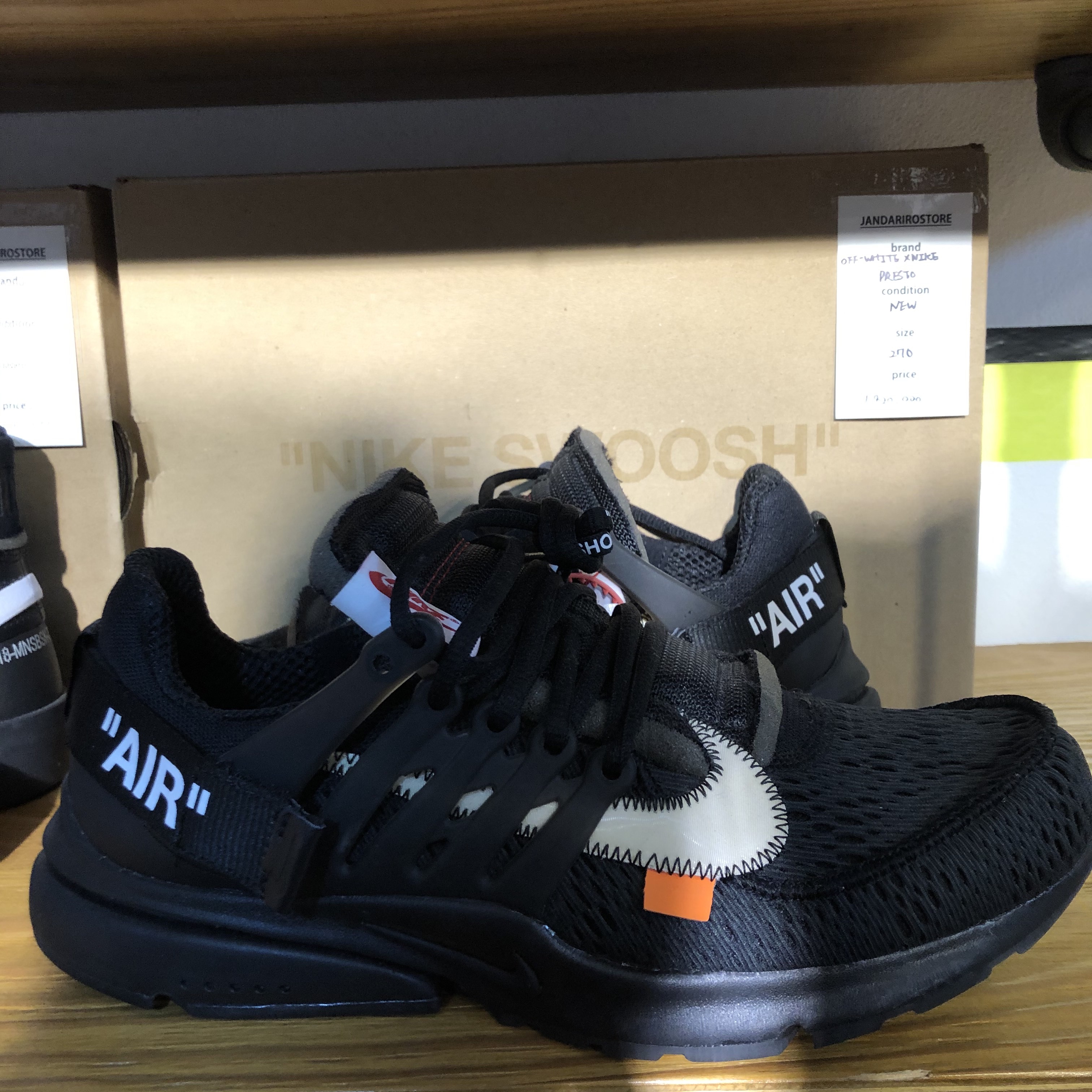 Nike x Off-White Air Presto Black 착용 스타일