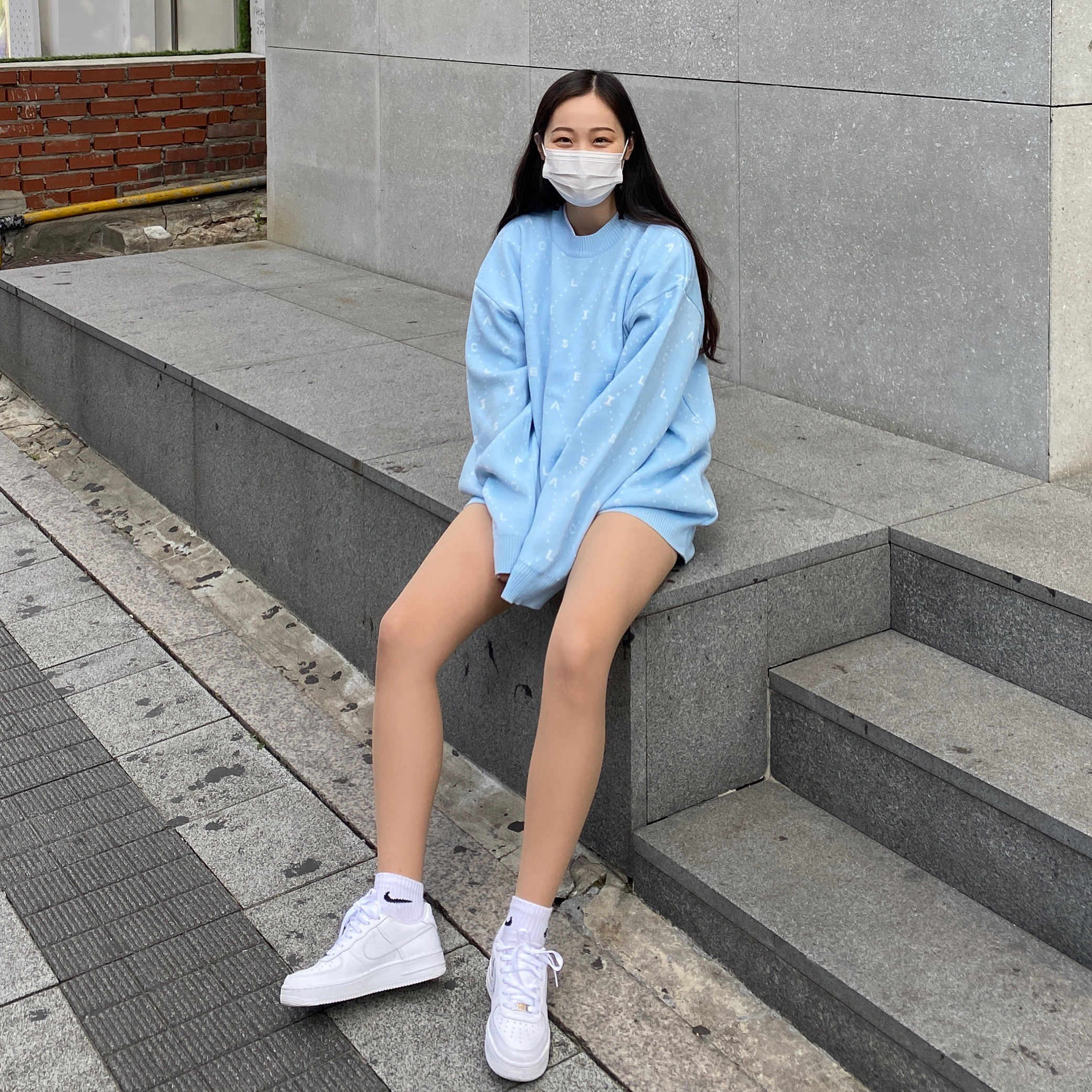 Nike Air Force 1 '07 Low White 착용 스타일