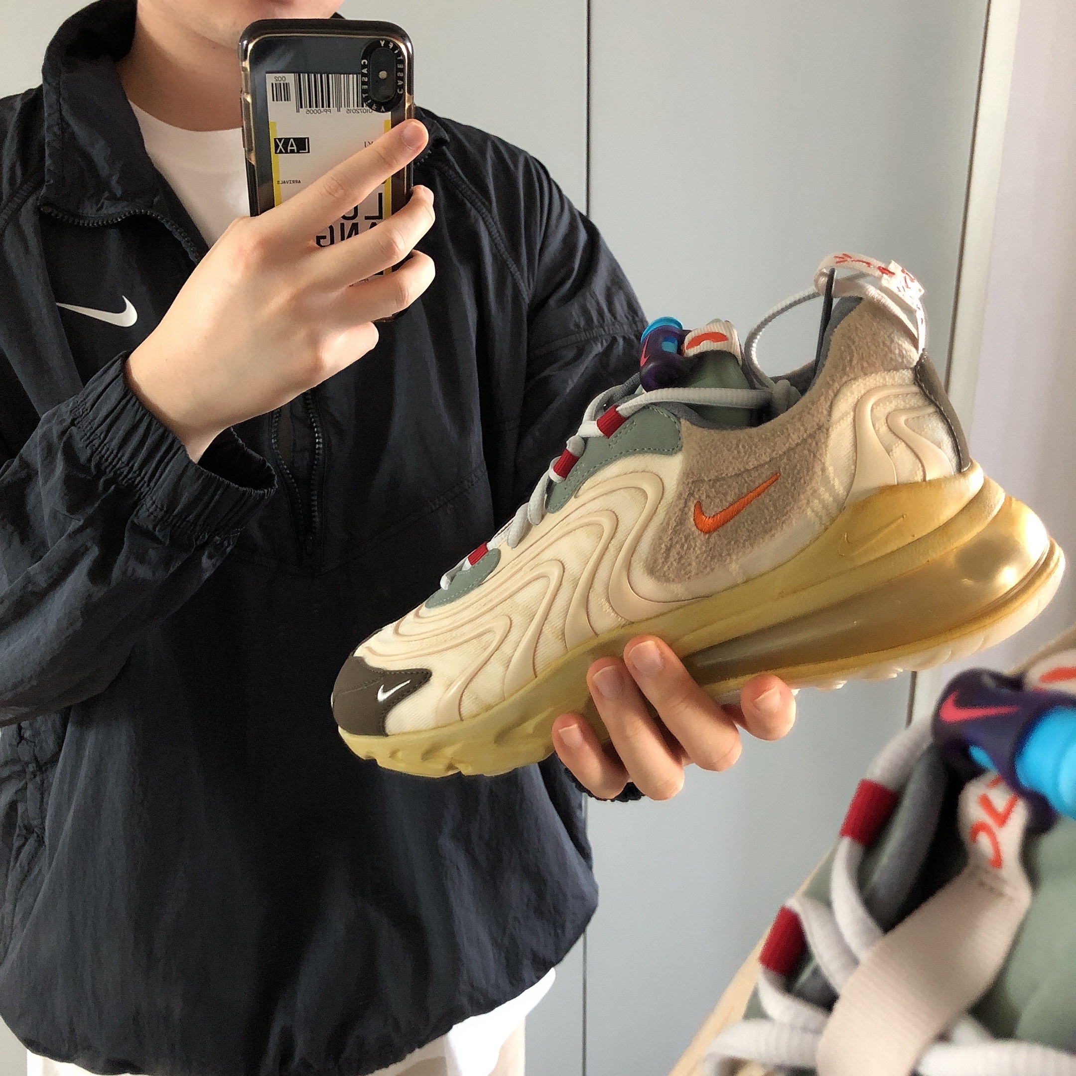 Nike x Travis Scott Air Max 270 React Cactus Trails 착용 스타일
