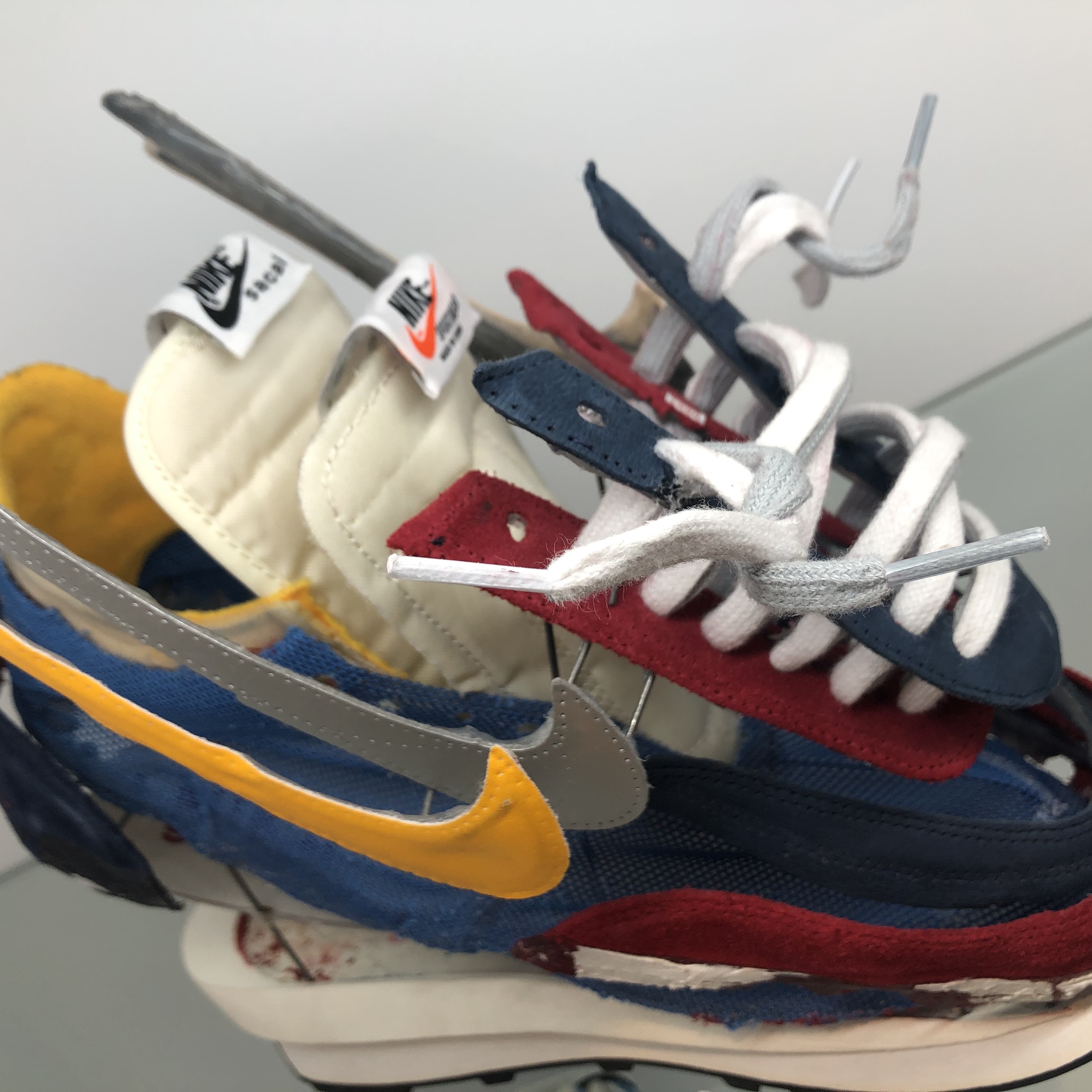 Nike x Sacai LDWaffle Blue Multi 착용 스타일