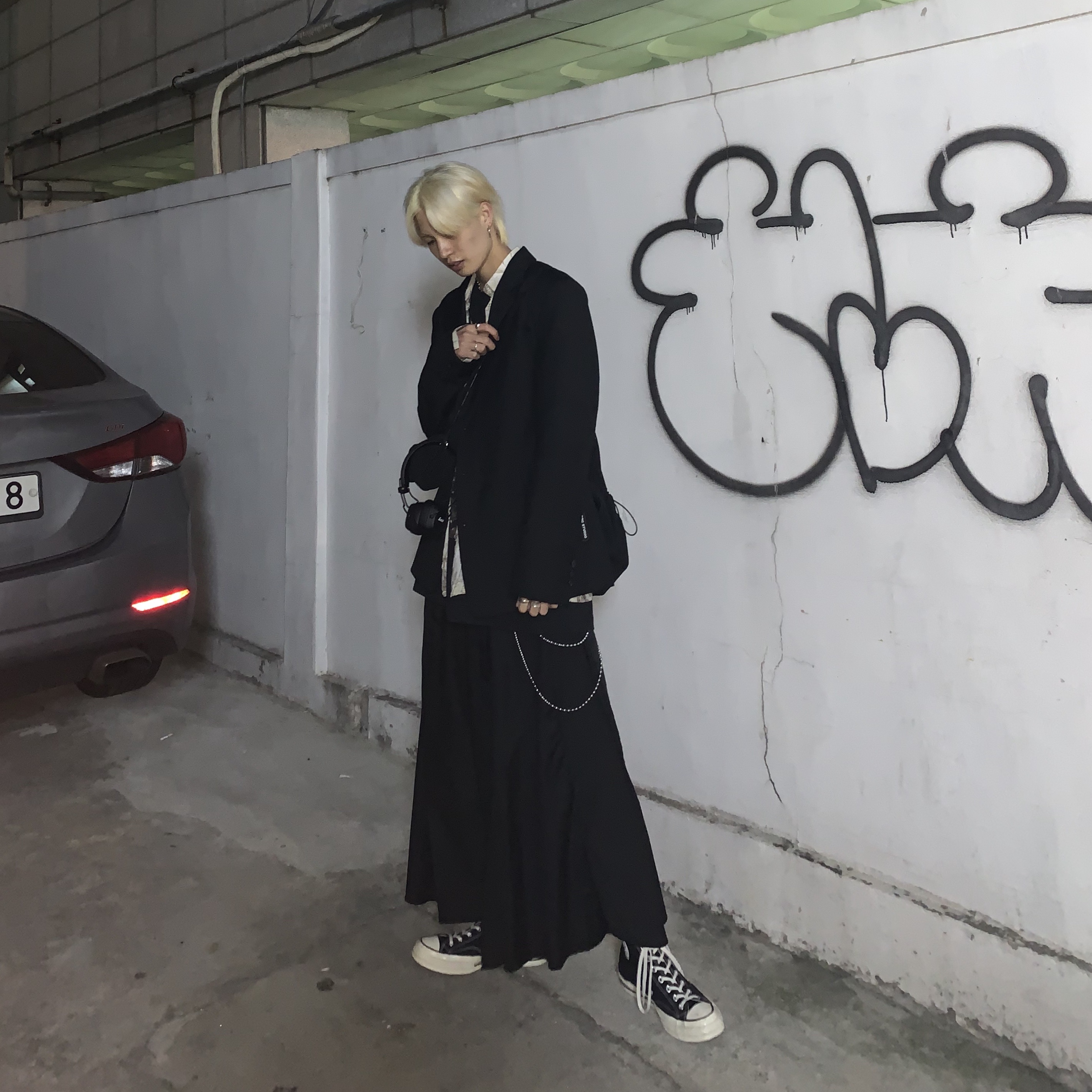 Converse Chuck 70 Hi Black 착용 스타일