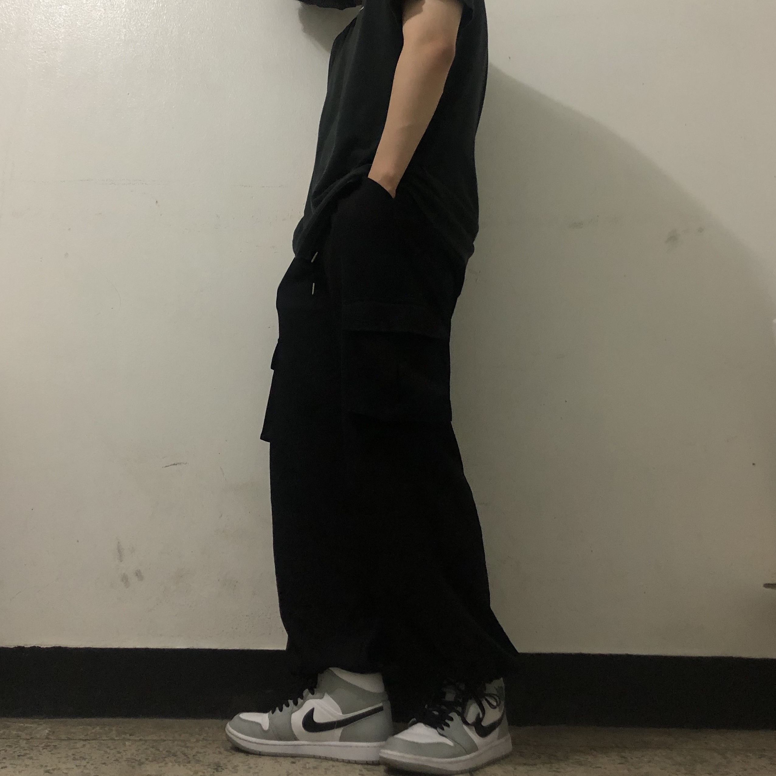 Jordan 1 Mid Light Smoke Grey 착용 스타일