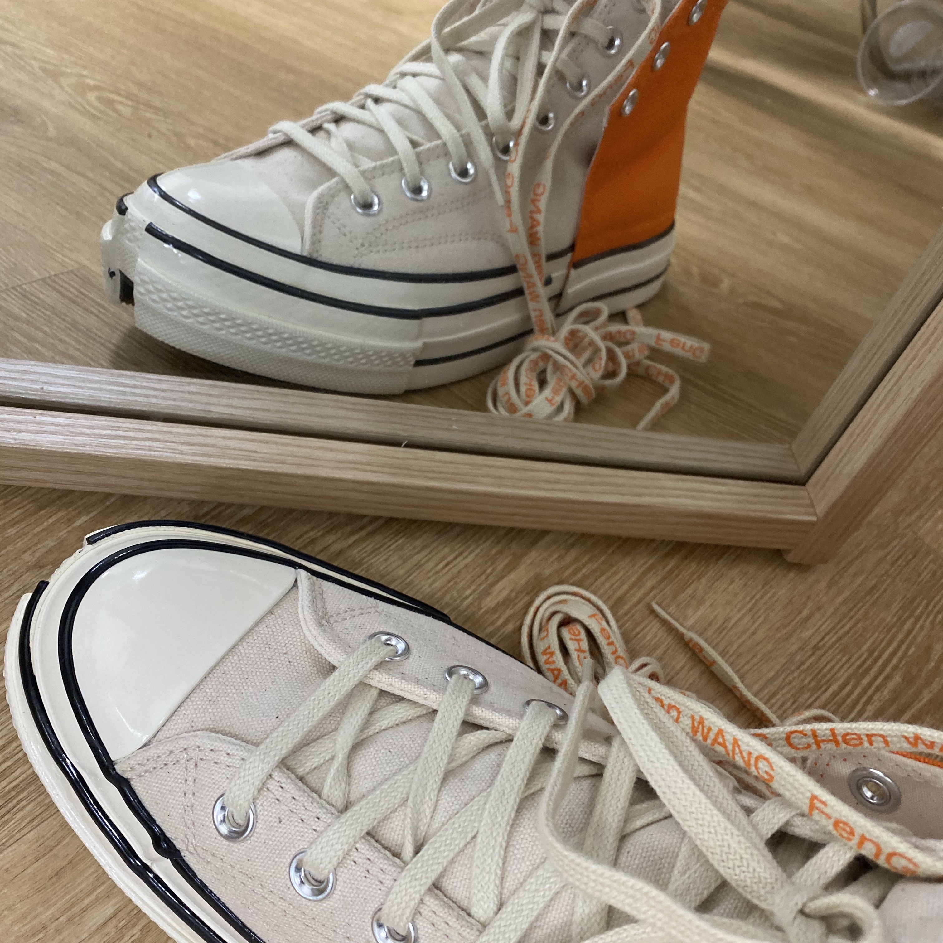 Converse x Feng Chen Wang Chuck 70 2-in-1 Persimmon Orange 착용 스타일 - 1