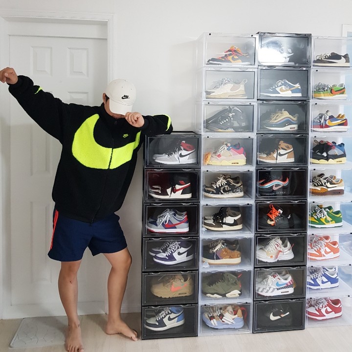 Jordan 1 x Travis Scott Retro High OG SP Mocha, Nike x Travis Scott SB Dunk Low 착용 스타일