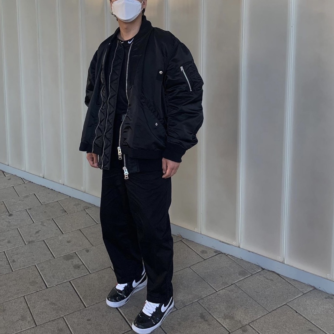 Nike x Peaceminusone Air Force 1 Low Para-Noise 착용 스타일