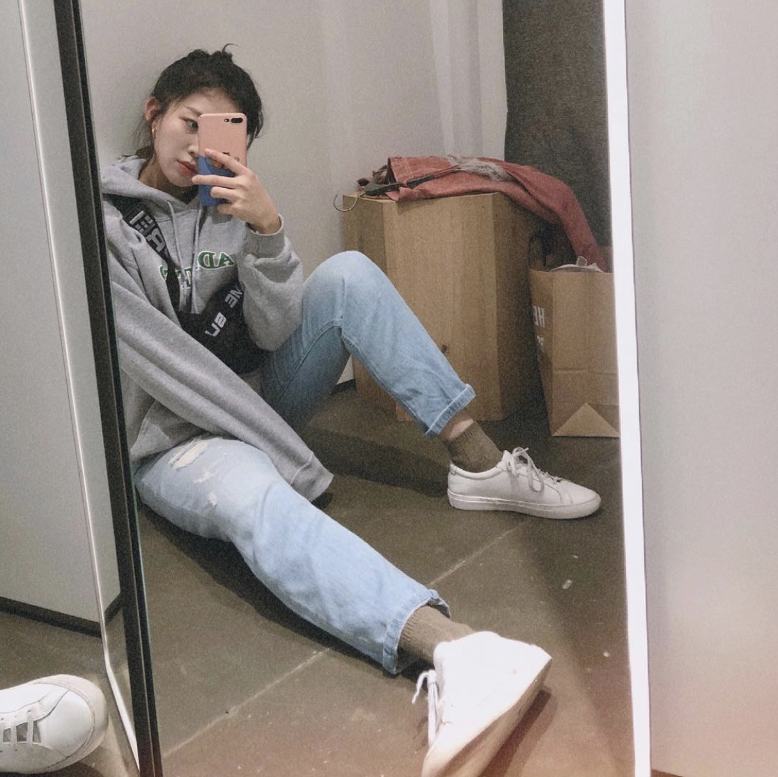 Common Projects Original Achilles Low White 착용 스타일
