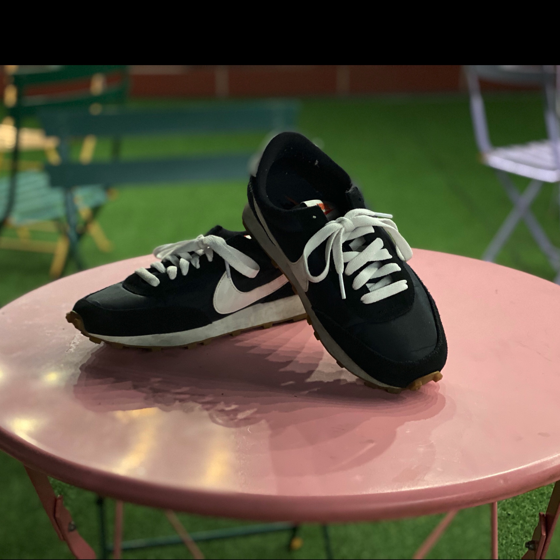 (W) Nike Daybreak Black White 착용 스타일 - 1