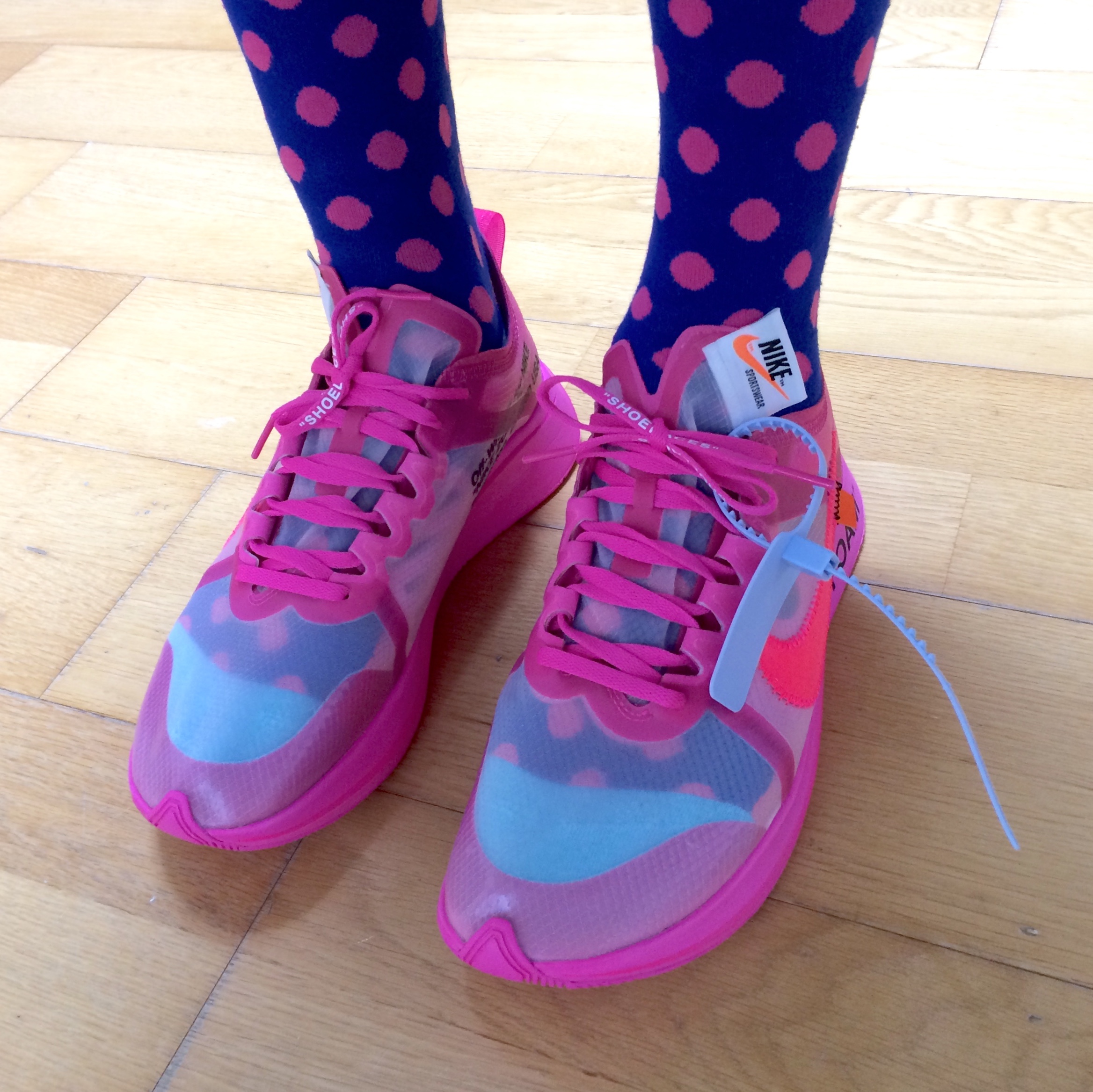 Nike x Off-White Zoom Fly SP Tulip Pink 착용 스타일