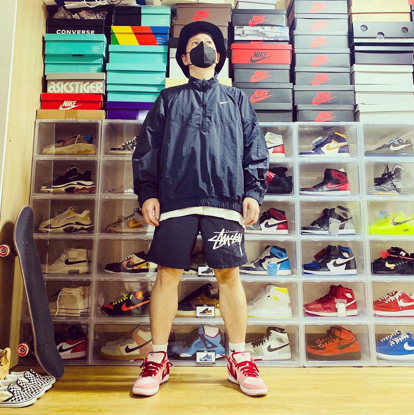 Nike x StrangeLove SB Dunk Low Pink (Regular Box) 착용 스타일 - 1