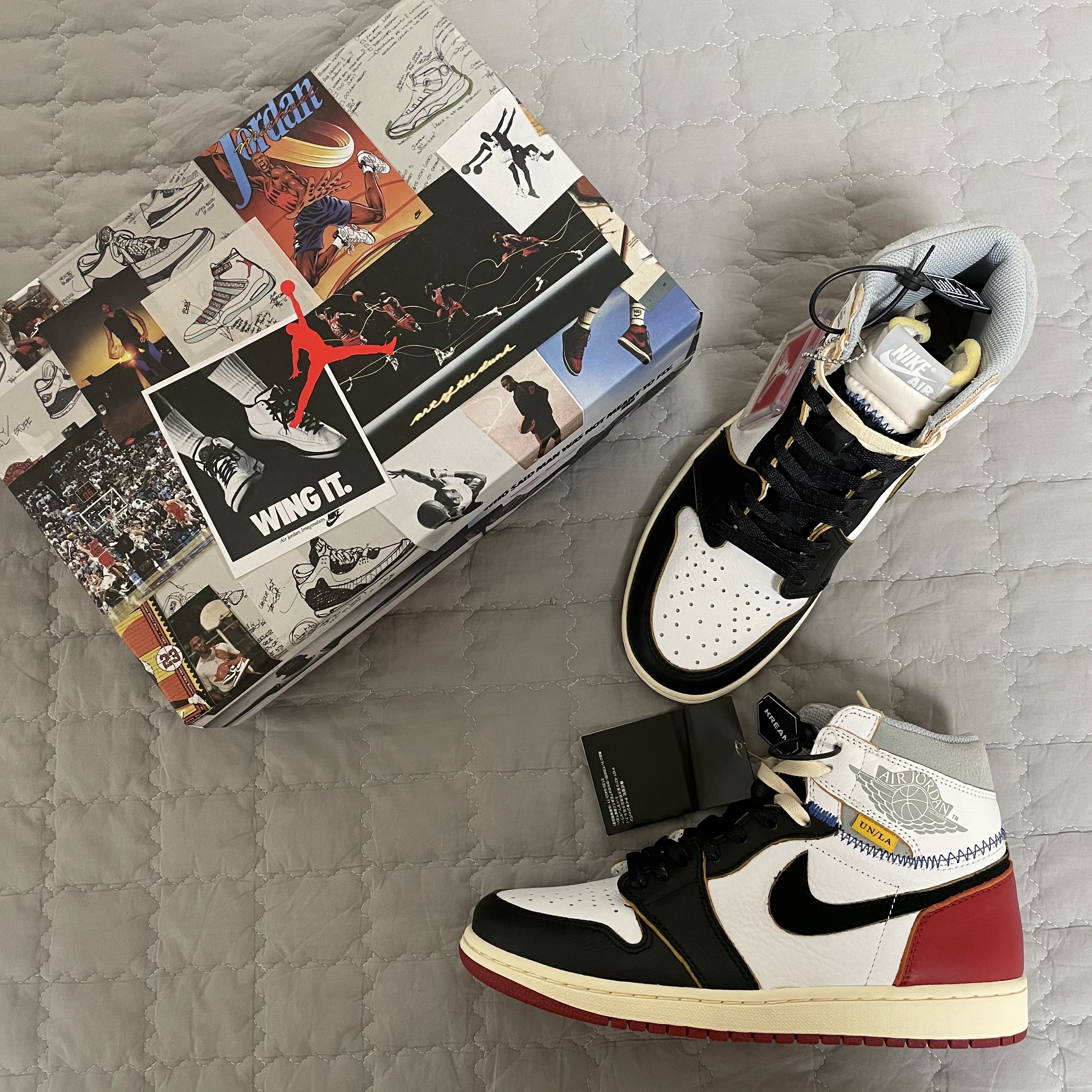 Jordan 1 x Union Retro High Black Toe 착용 스타일 - 2