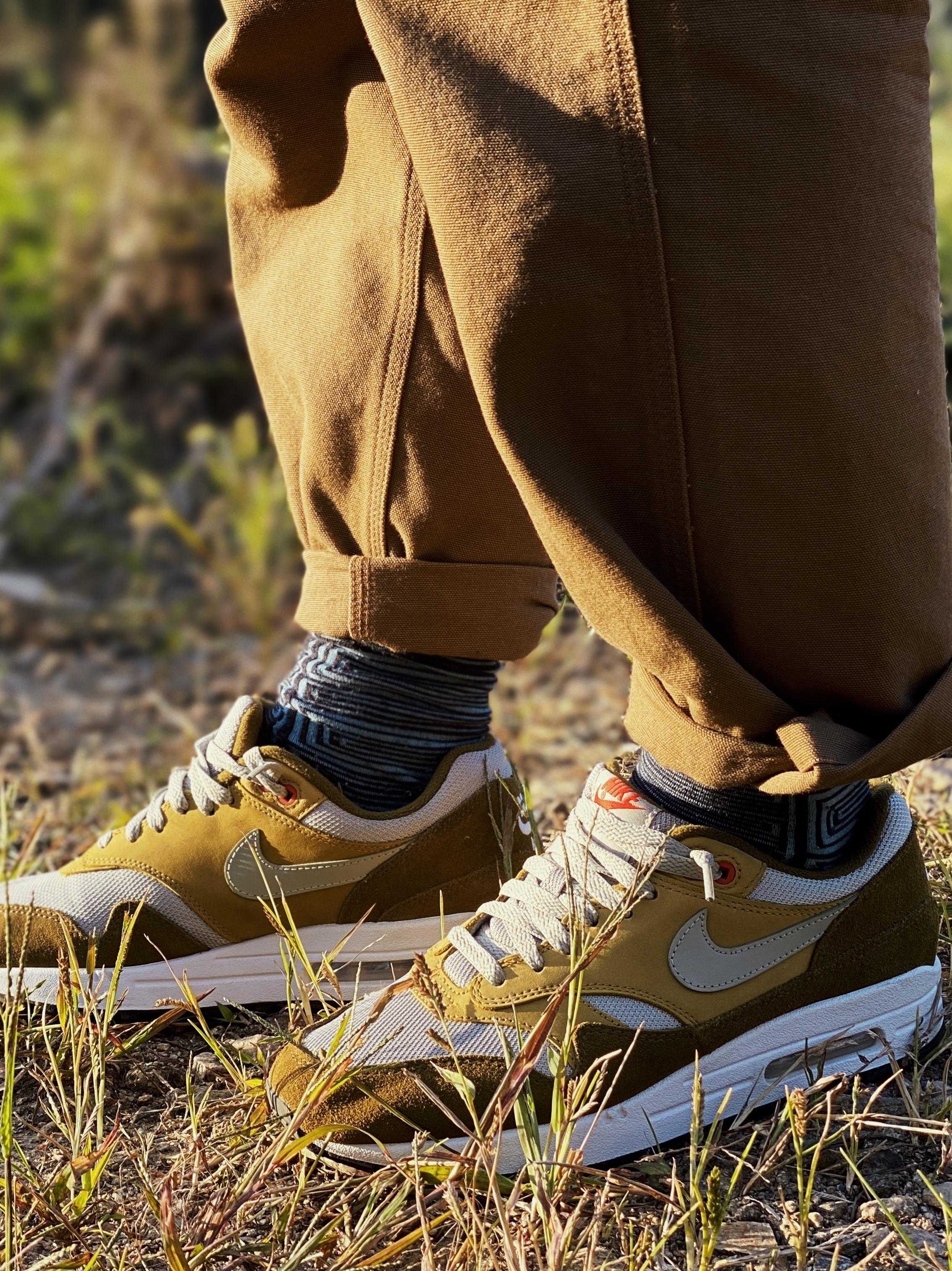 Nike Air Max 1 Curry Pack (Olive) 착용 스타일 - 2
