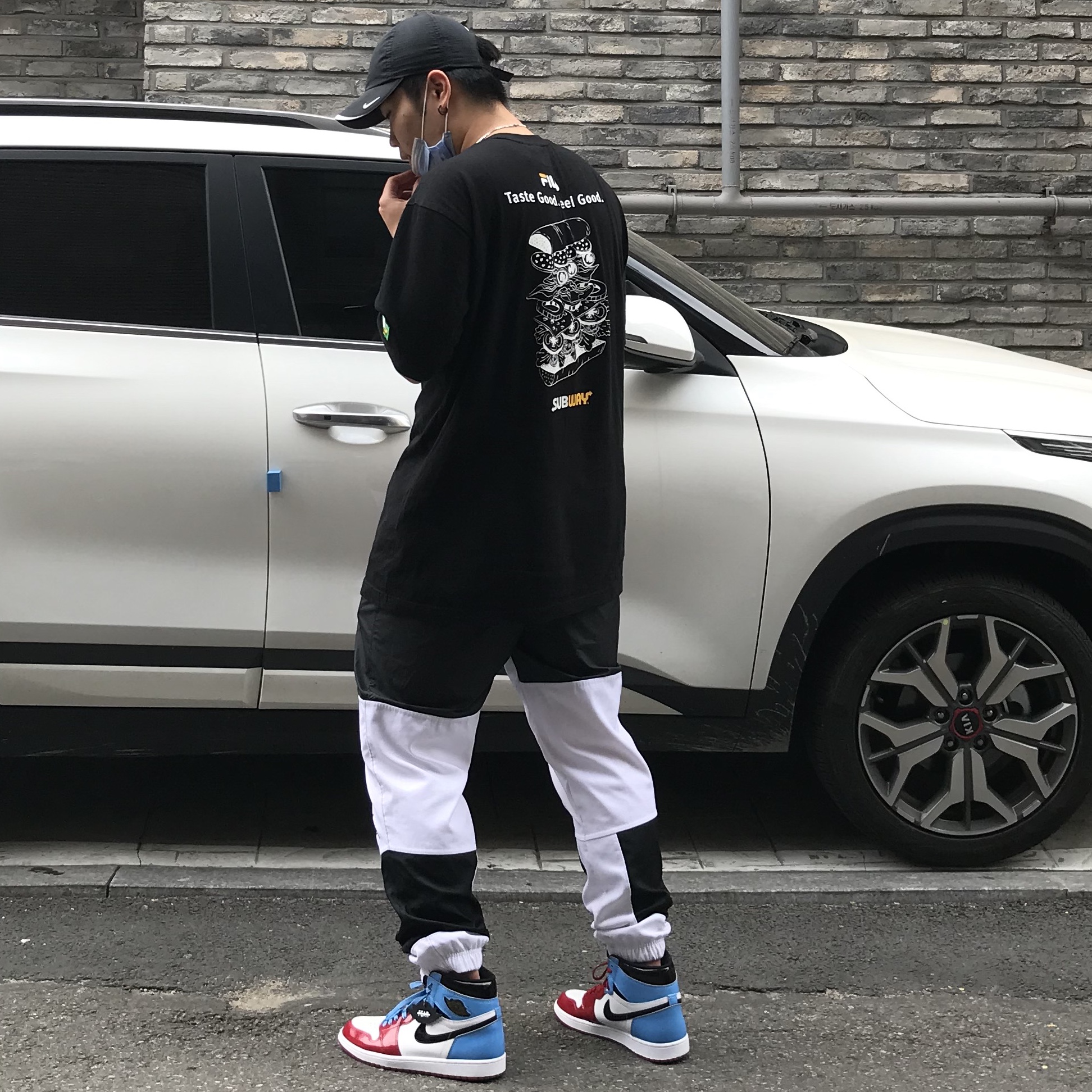 Jordan 1 Retro High Fearless UNC Chicago 착용 스타일