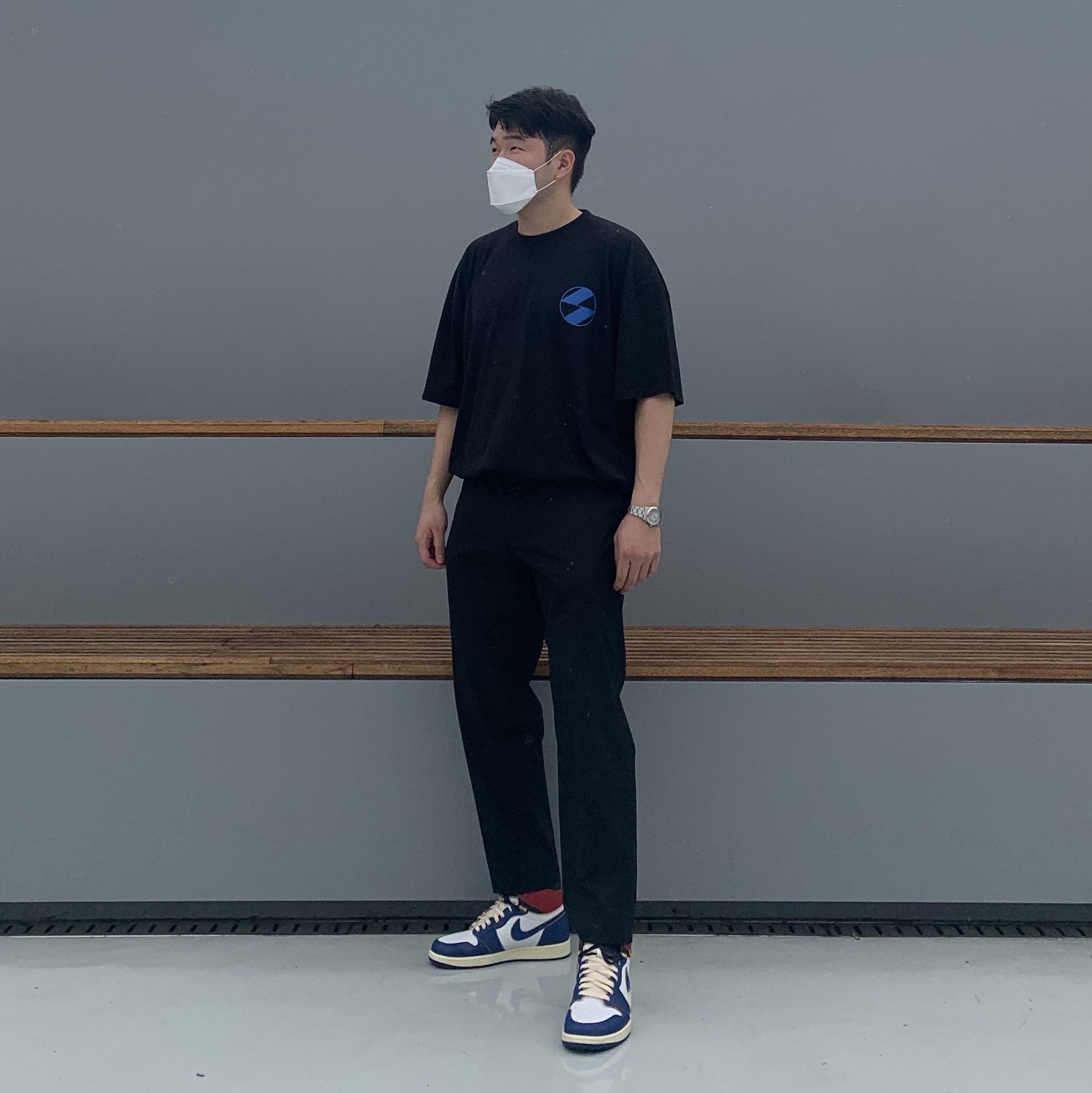 Jordan 1 x Union Retro High Blue Toe 착용 스타일