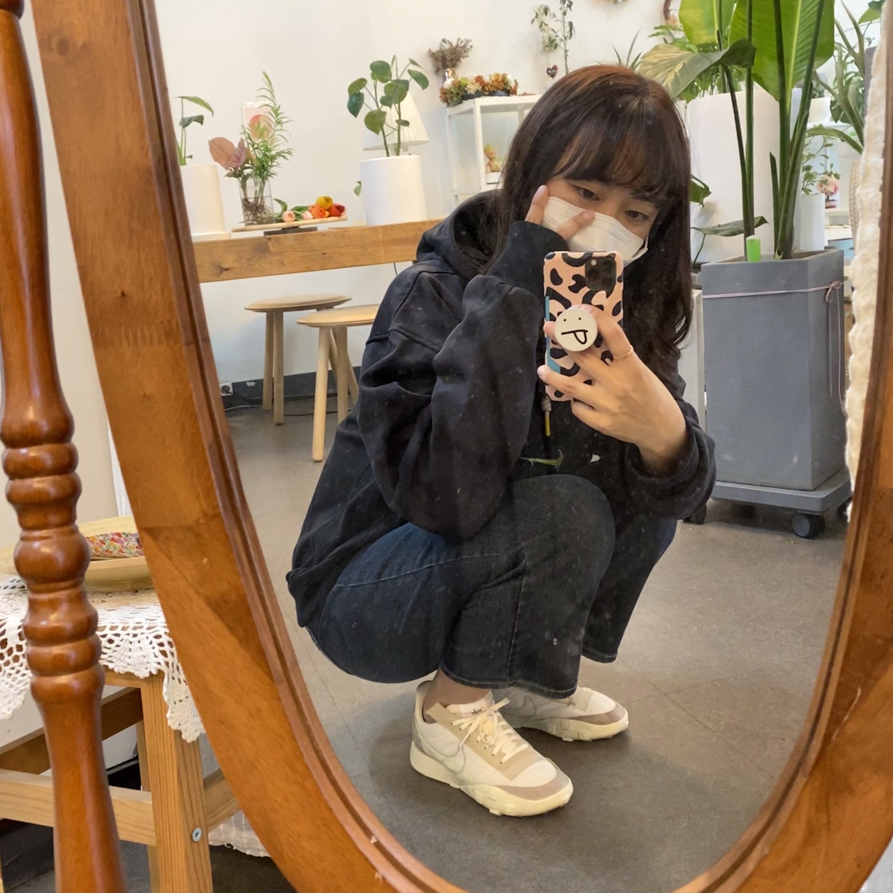 (W) Nike Waffle Racer LX Pale Ivory 착용 스타일 - 1