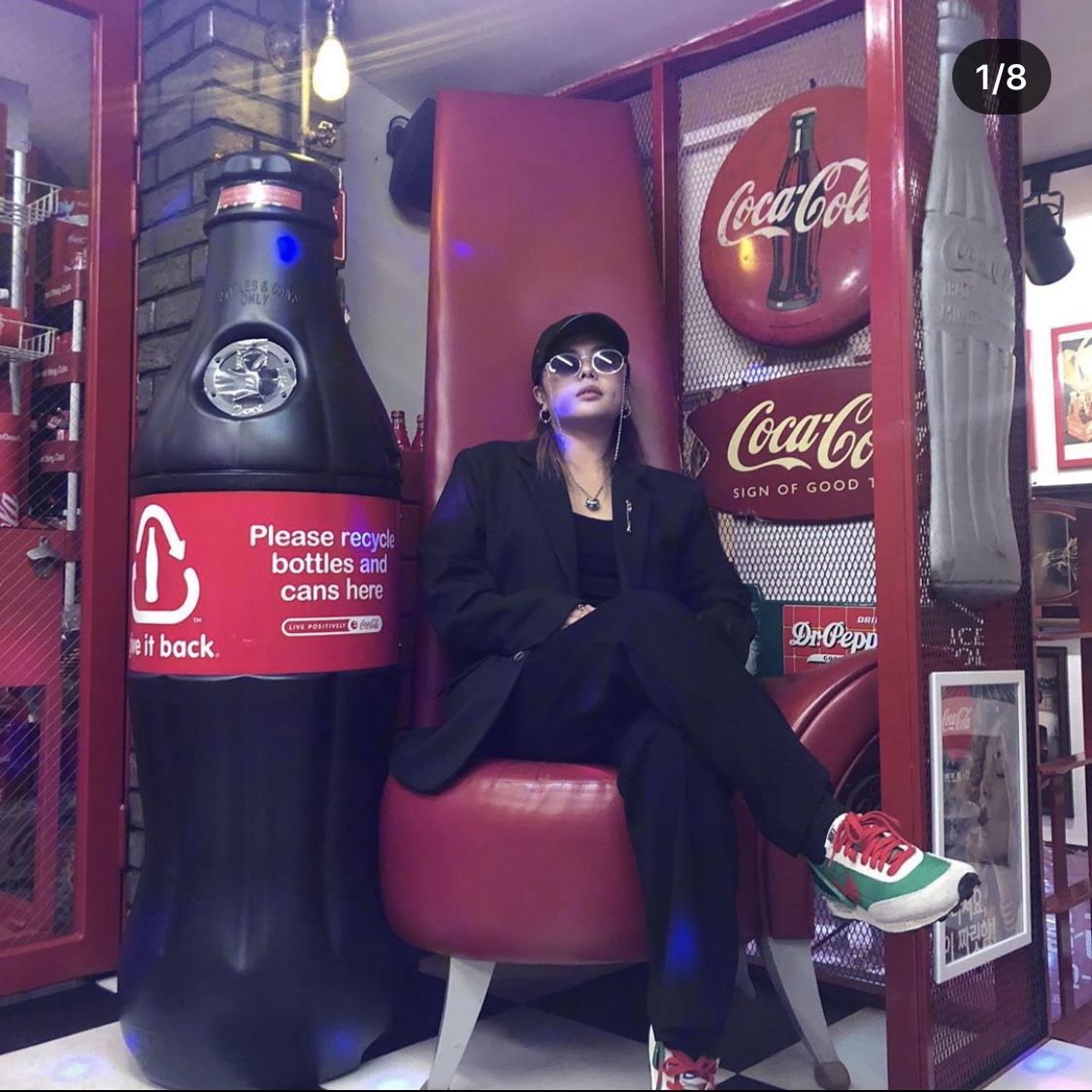 (W) Nike x Undercover Daybreak Lucky Green Red 착용 스타일 - 2