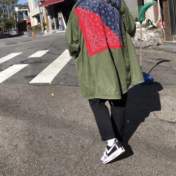 Nike x Peaceminusone Air Force 1 Low Para-Noise 착용 스타일