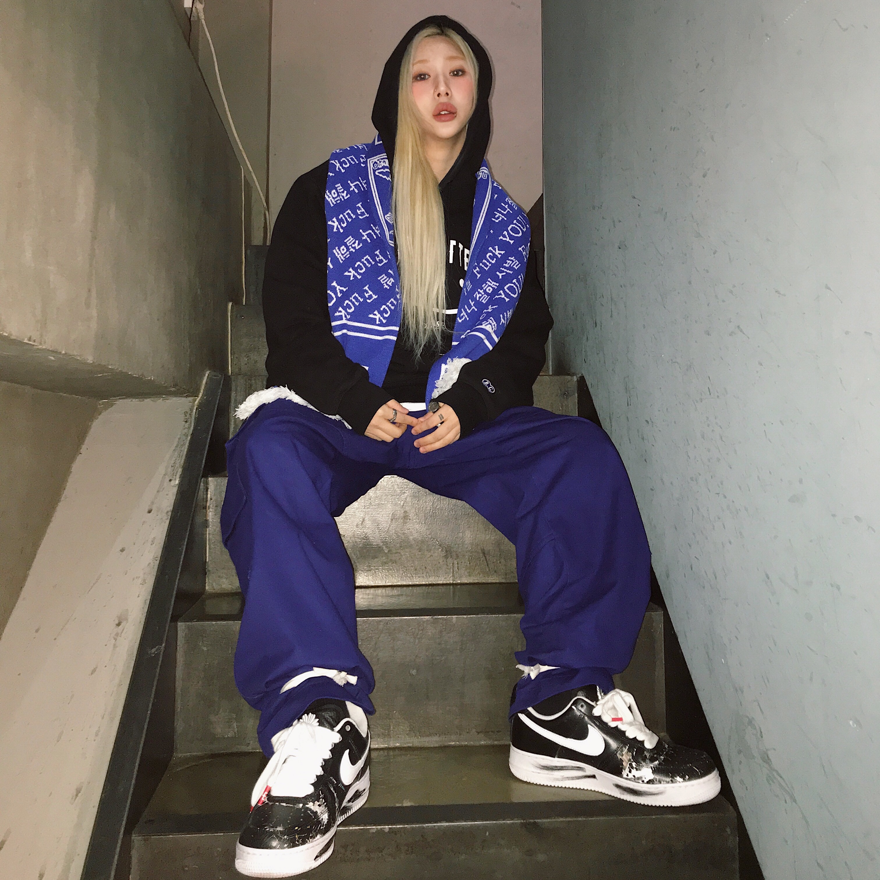 Nike x Peaceminusone Air Force 1 Low Para-Noise 착용 스타일
