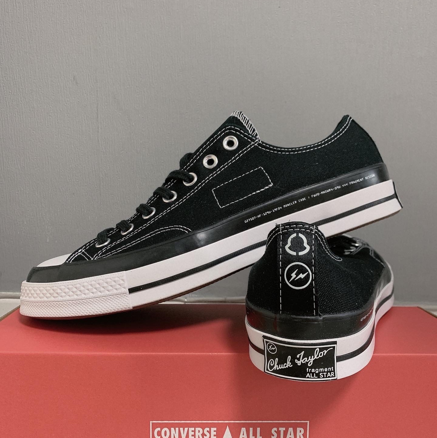 Converse x Moncler x Fragment Chuck 70 Ox Black 착용 스타일