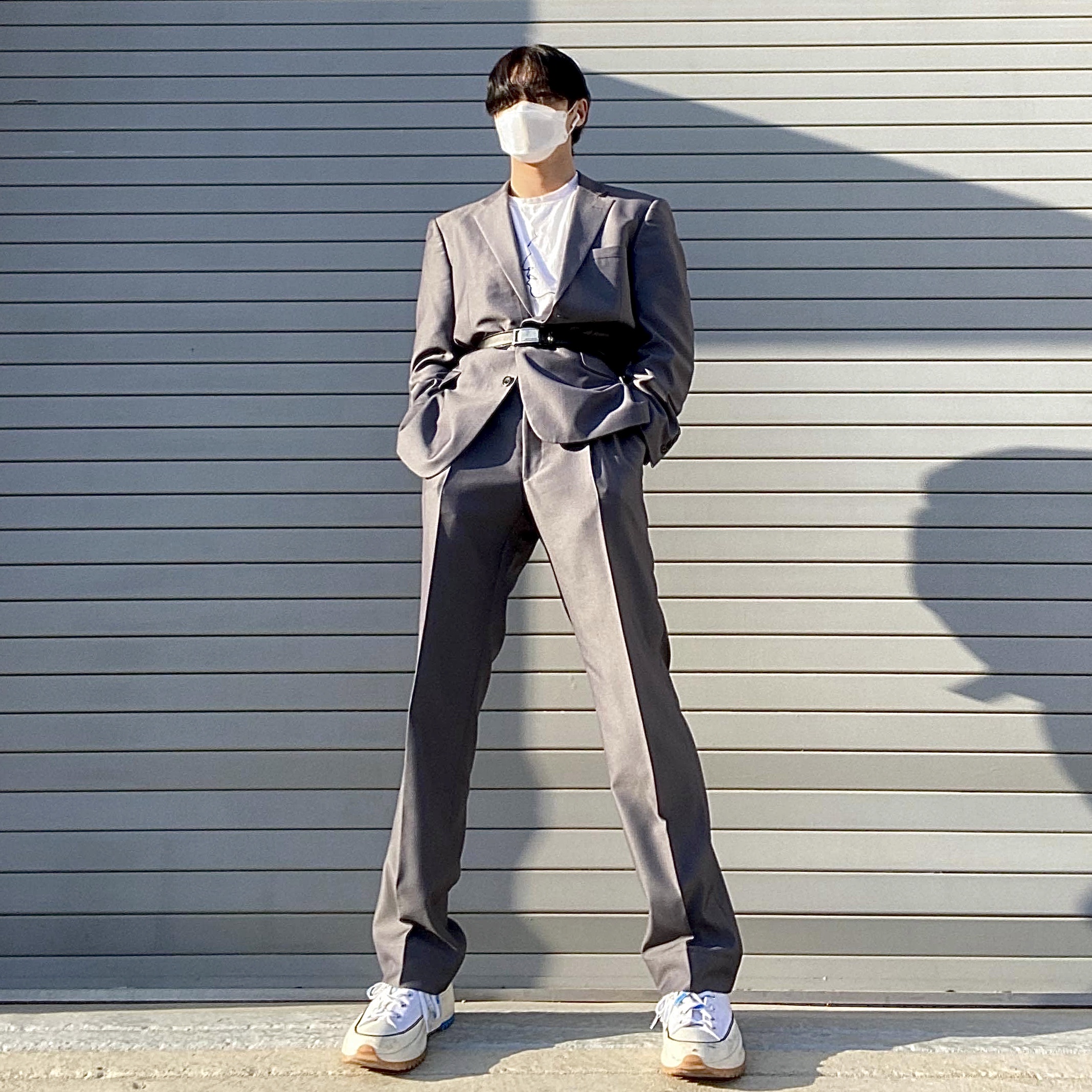 Converse x JW Anderson Run Star Hike Hi White 착용 스타일 - 4