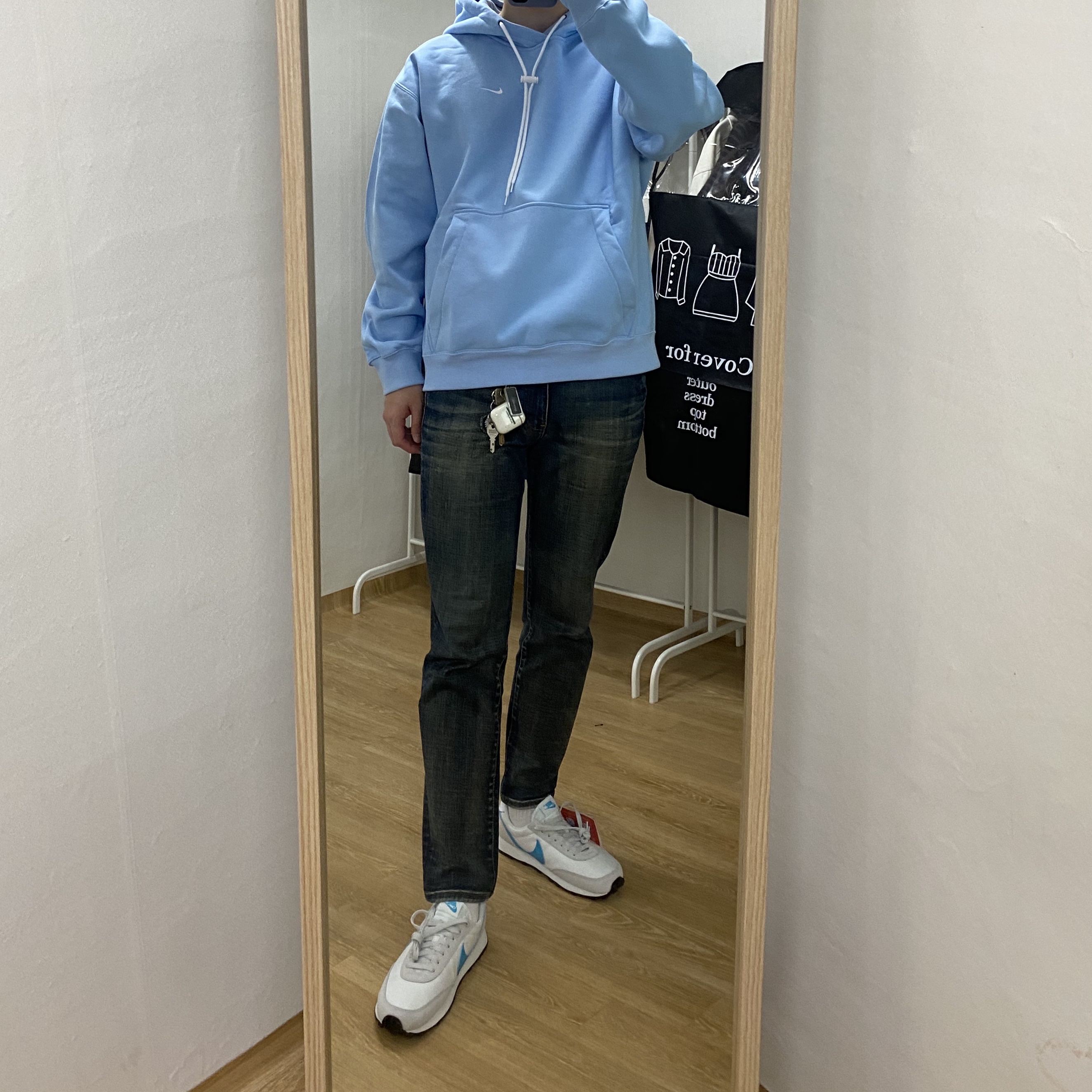 (W) Nike Daybreak Vast Grey 착용 스타일