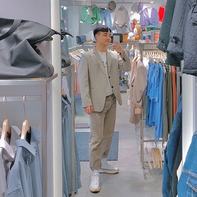 Converse x JW Anderson Run Star Hike Hi White 착용 스타일