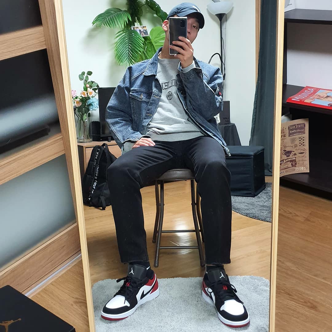 Jordan 1 Low Black Toe 착용 스타일