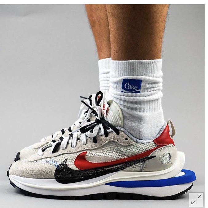 Nike x Sacai VaporWaffle Royal Fuchsia 착용 스타일