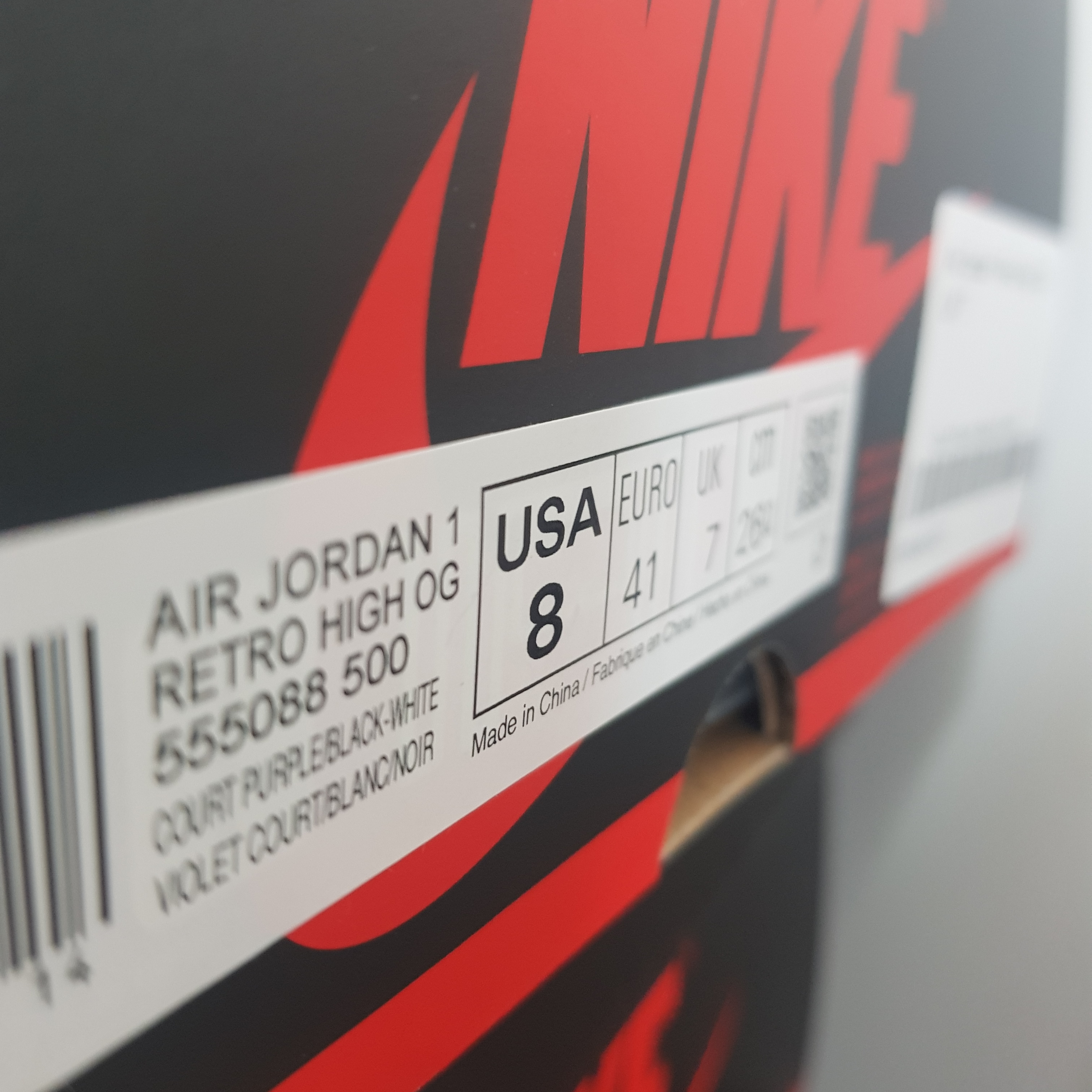 Jordan 1 Retro High OG Light Smoke Grey, Jordan 1 Retro High OG Court Purple 2020 착용 스타일 - 2