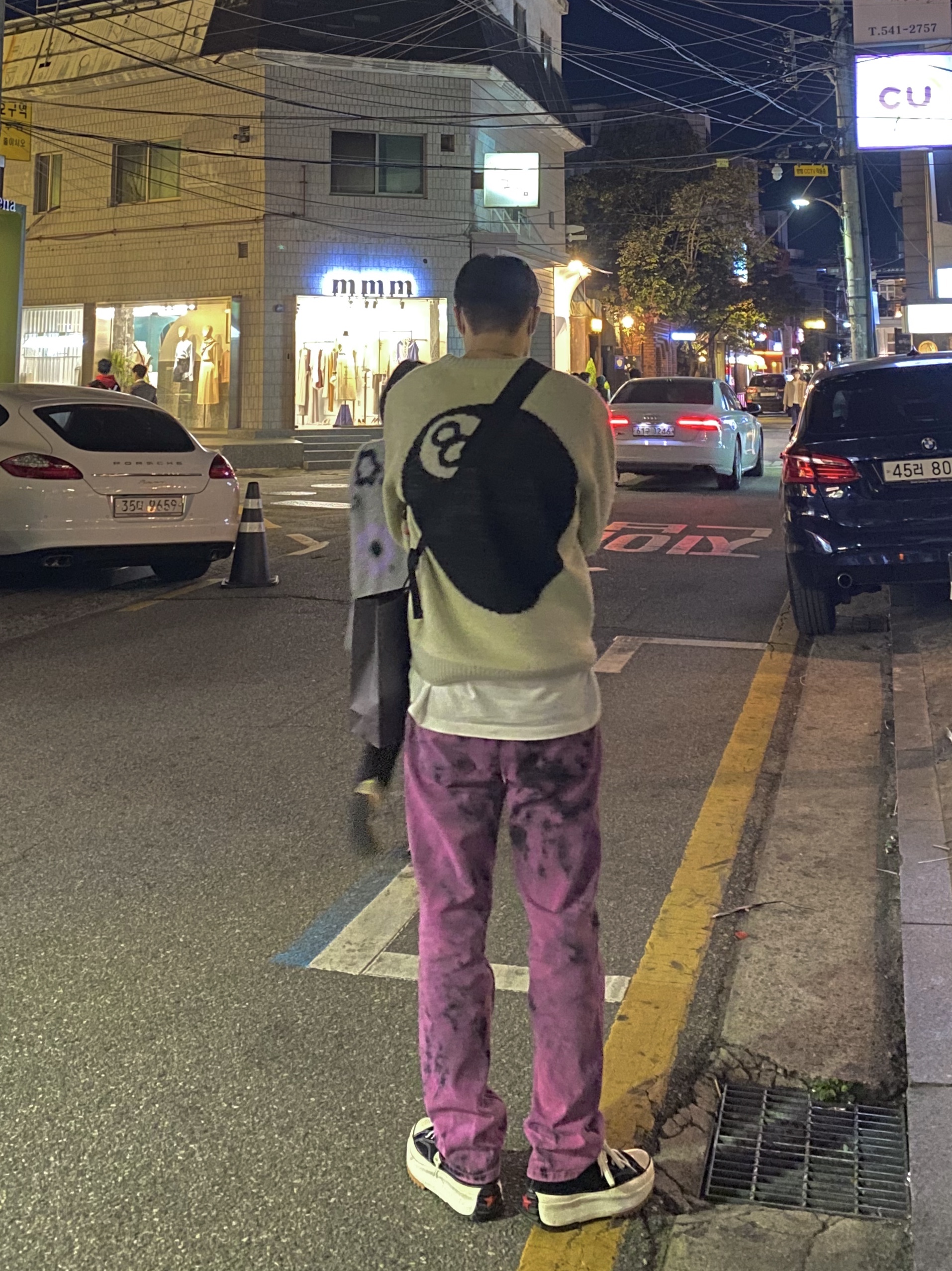 Converse x JW Anderson Run Star Hike Hi Black 착용 스타일