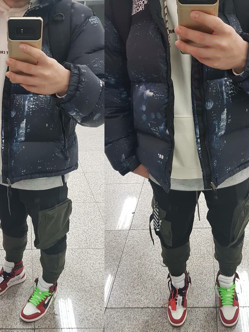 Jordan 1 x Off-White Retro High Chicago The Ten 착용 스타일 - 5
