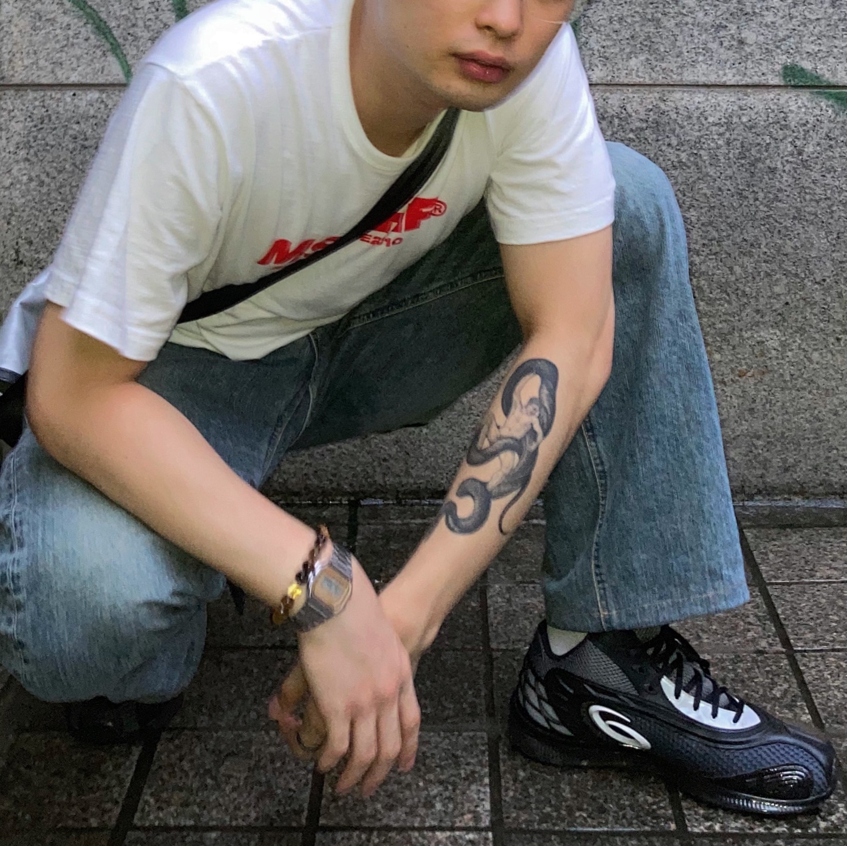 Asics x Kiko Kostadinov Gel-Sokat 2 Carrier Grey 착용 스타일 - 2