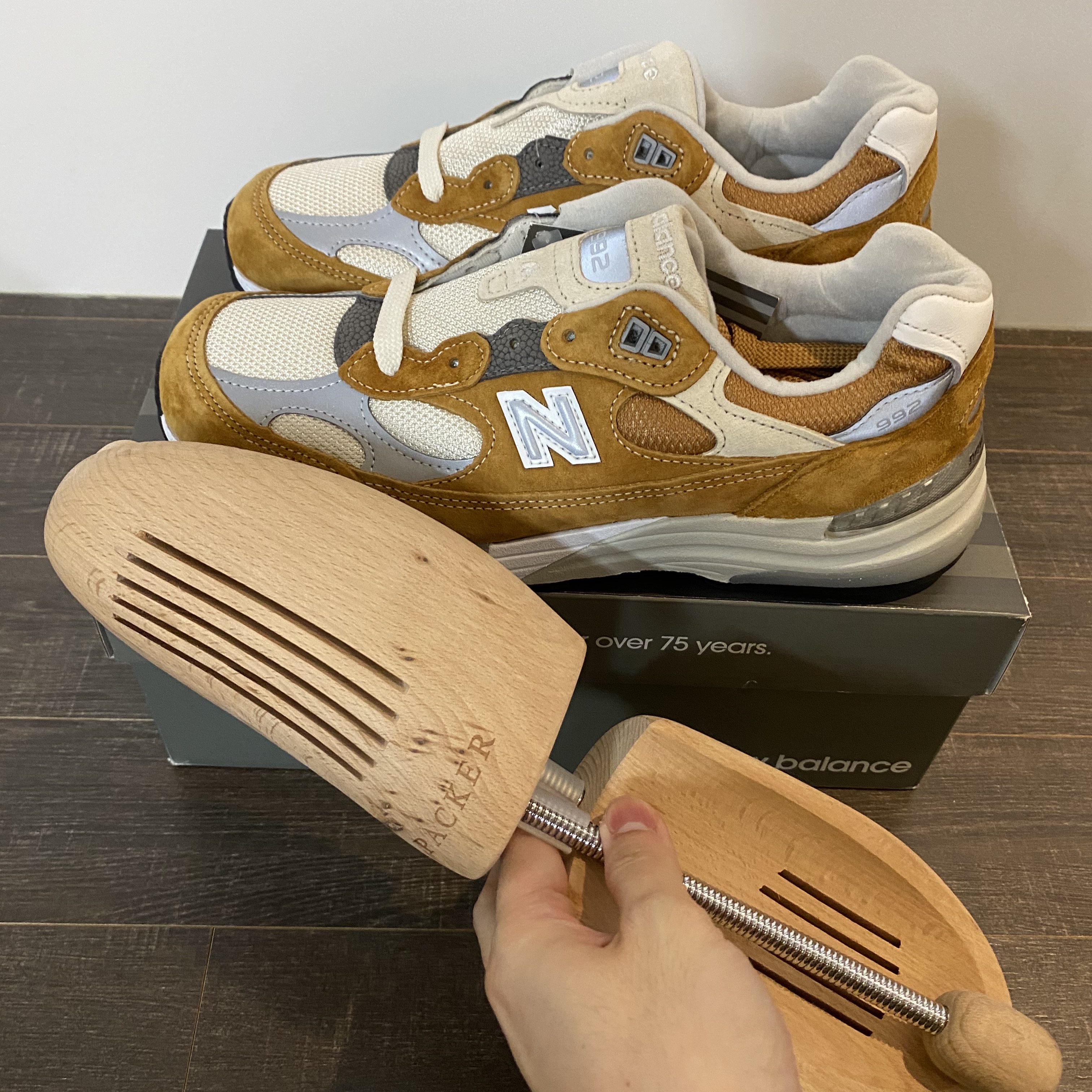 New Balance x Packer 992 Made in USA 착용 스타일