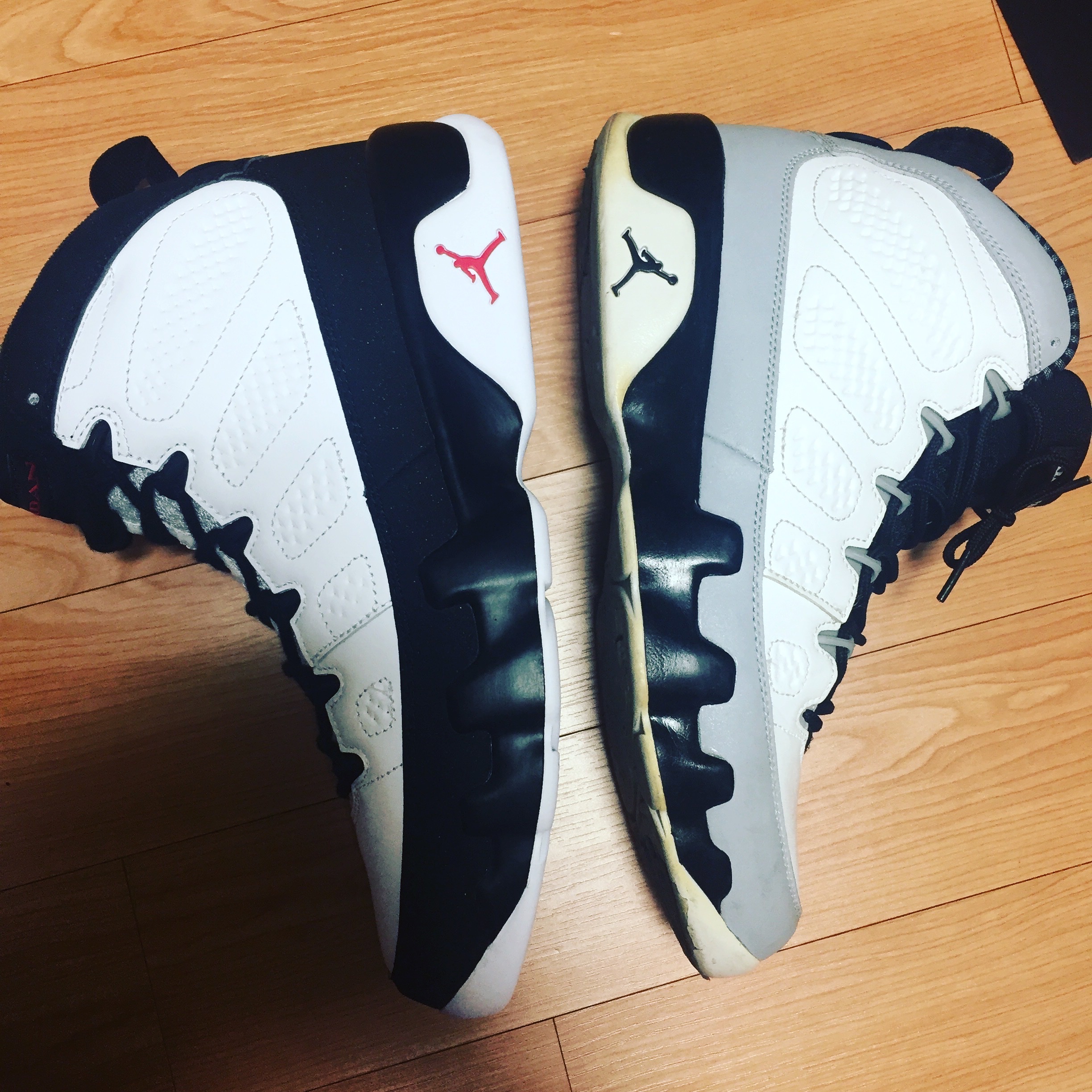 Jordan 9 Retro OG 2016, Jordan 9 Retro Barons 착용 스타일