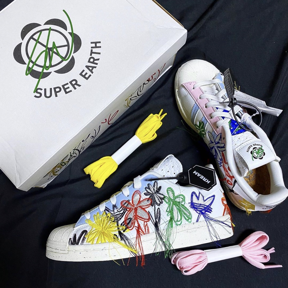 Adidas x Sean Wotherspoon Superstar Superearth 착용 스타일