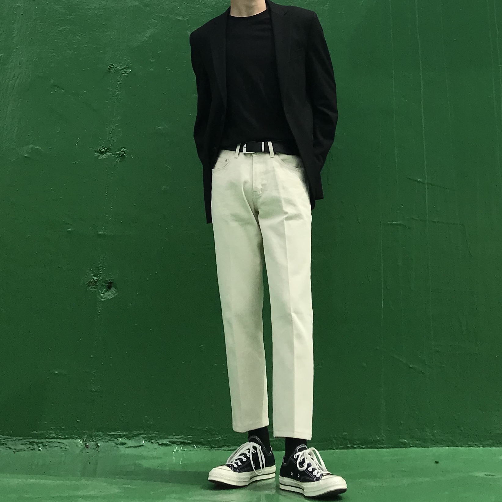 Converse Chuck 70 Hi Black 착용 스타일