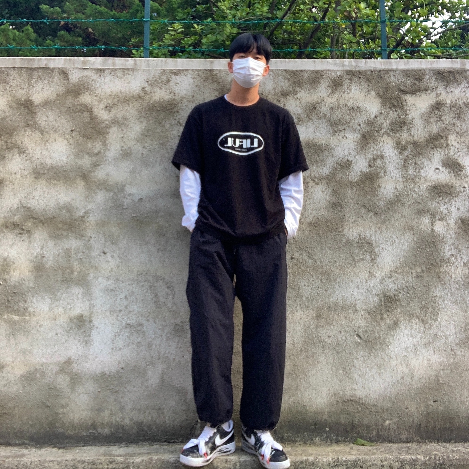 Nike x Peaceminusone Air Force 1 Low Para-Noise 착용 스타일
