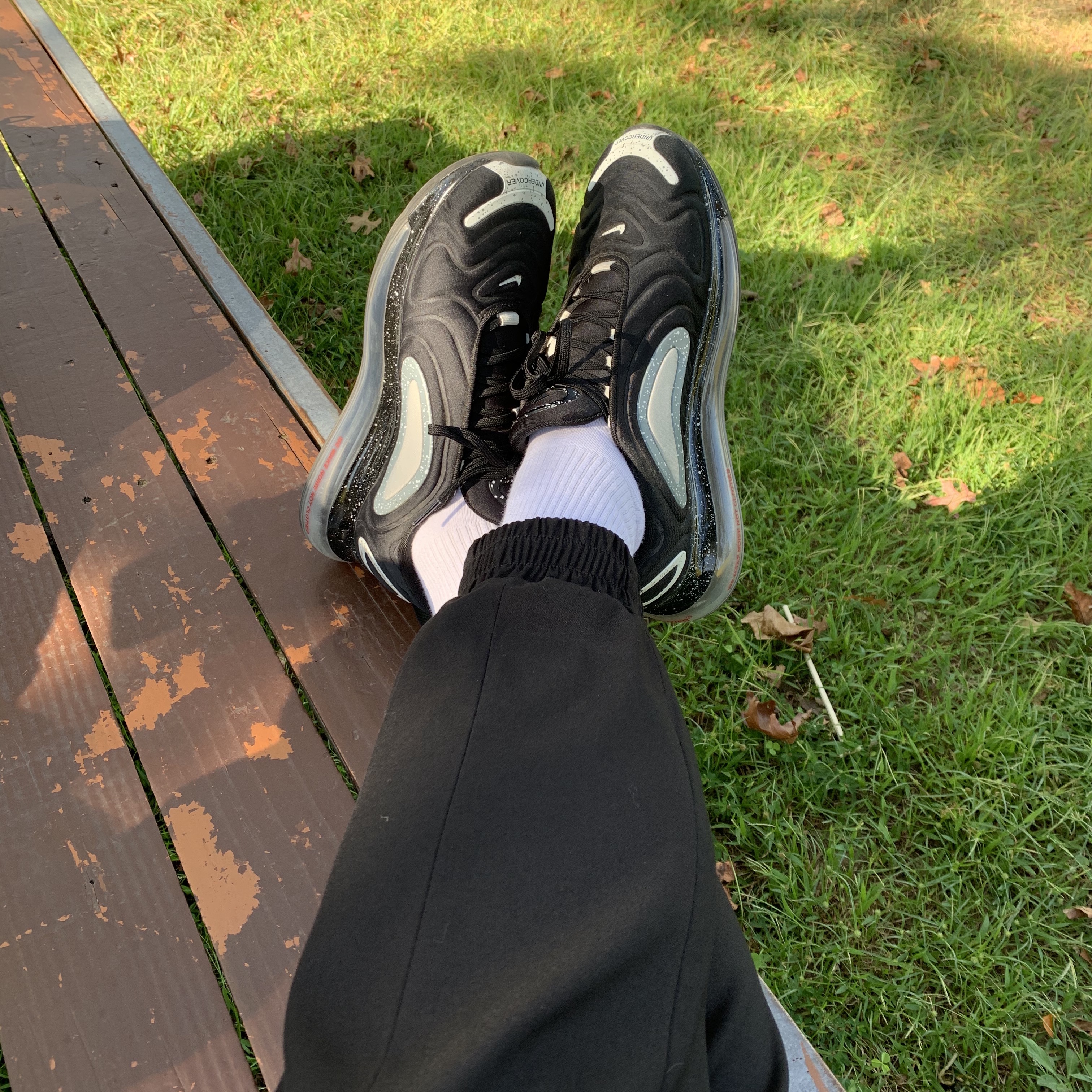 Nike x Undercover Air Max 720 Black 착용 스타일