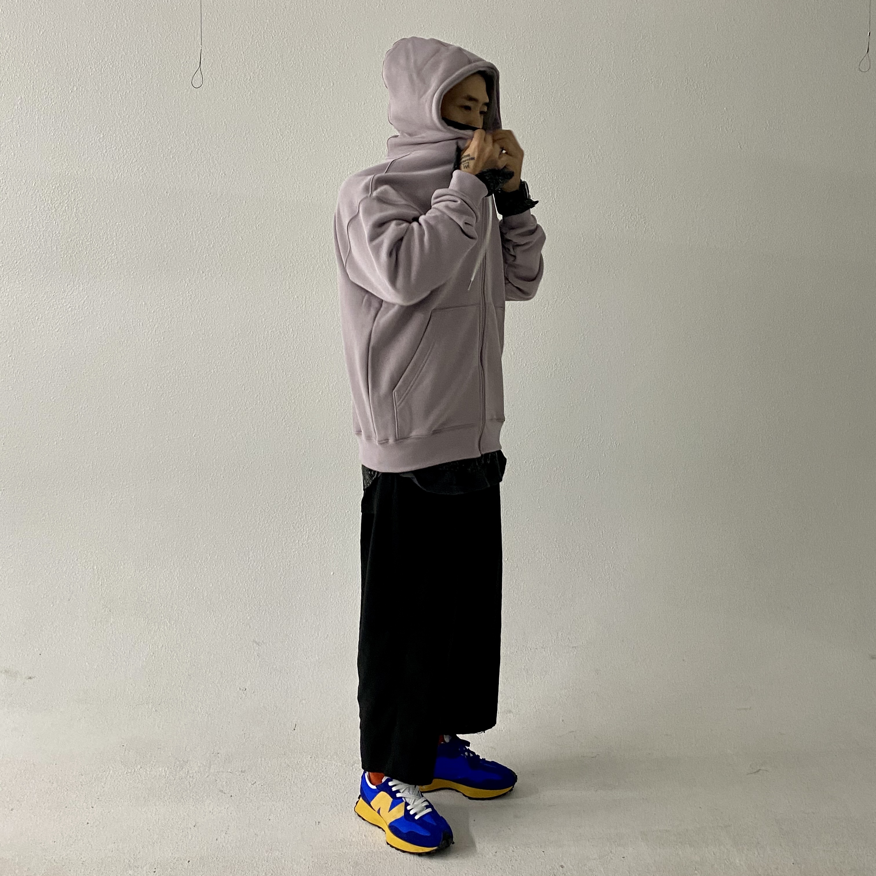 New Balance 327 Blue 착용 스타일 - 4