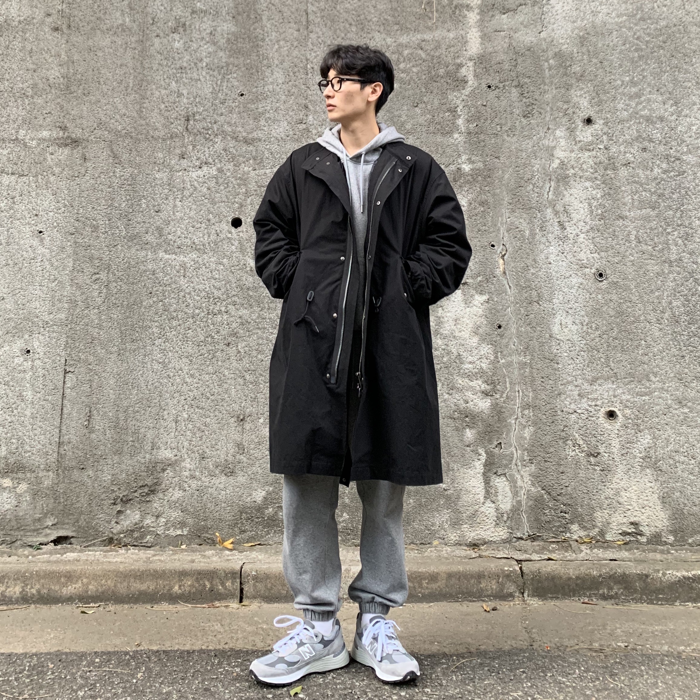 New Balance 992 Made in USA Grey - D Standard 착용 스타일