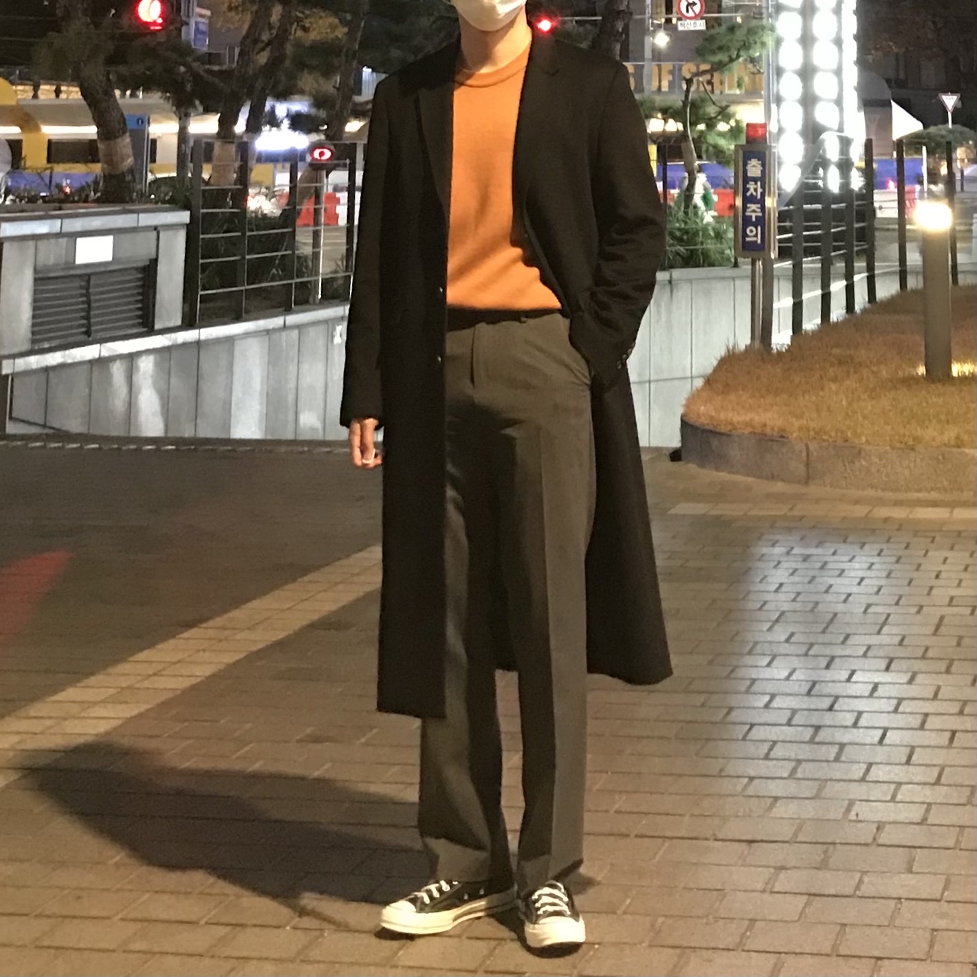 Converse Chuck 70 Hi Black 착용 스타일 - 3